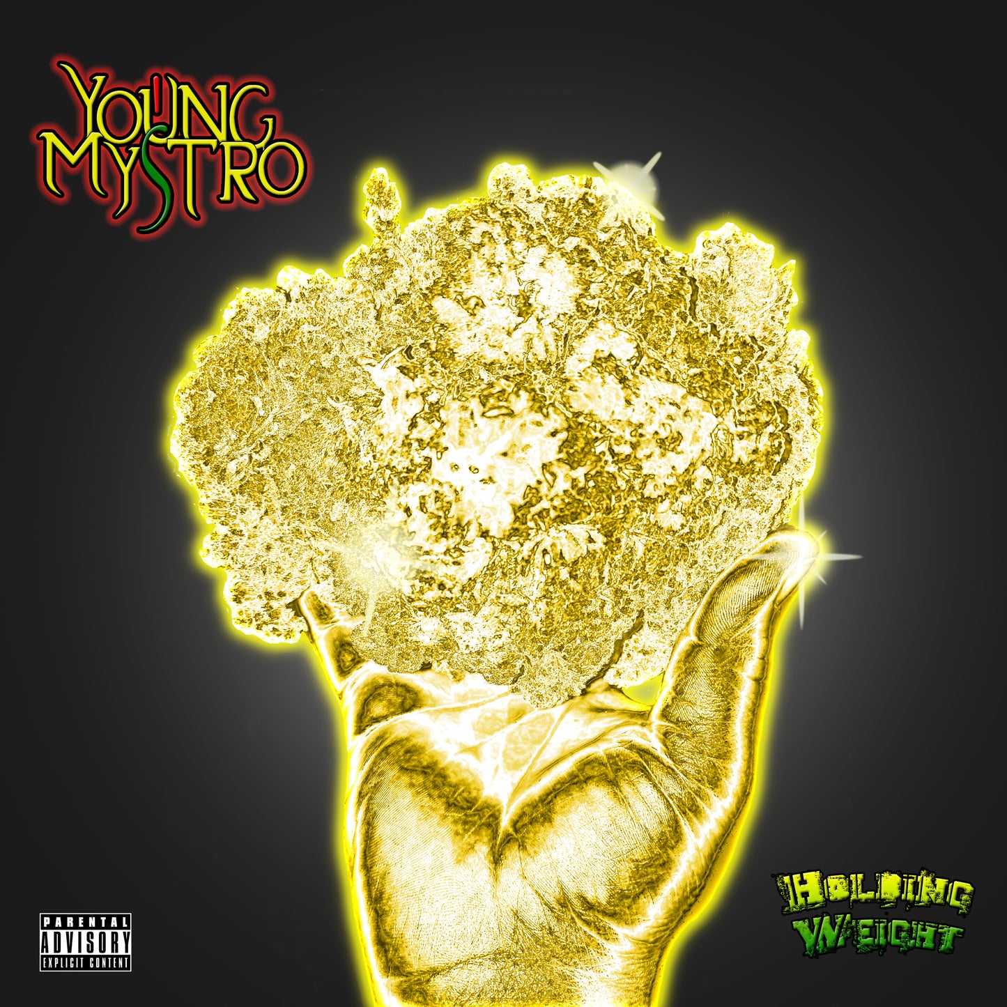 Young Mystro Holding weight Autographed Music (Single)