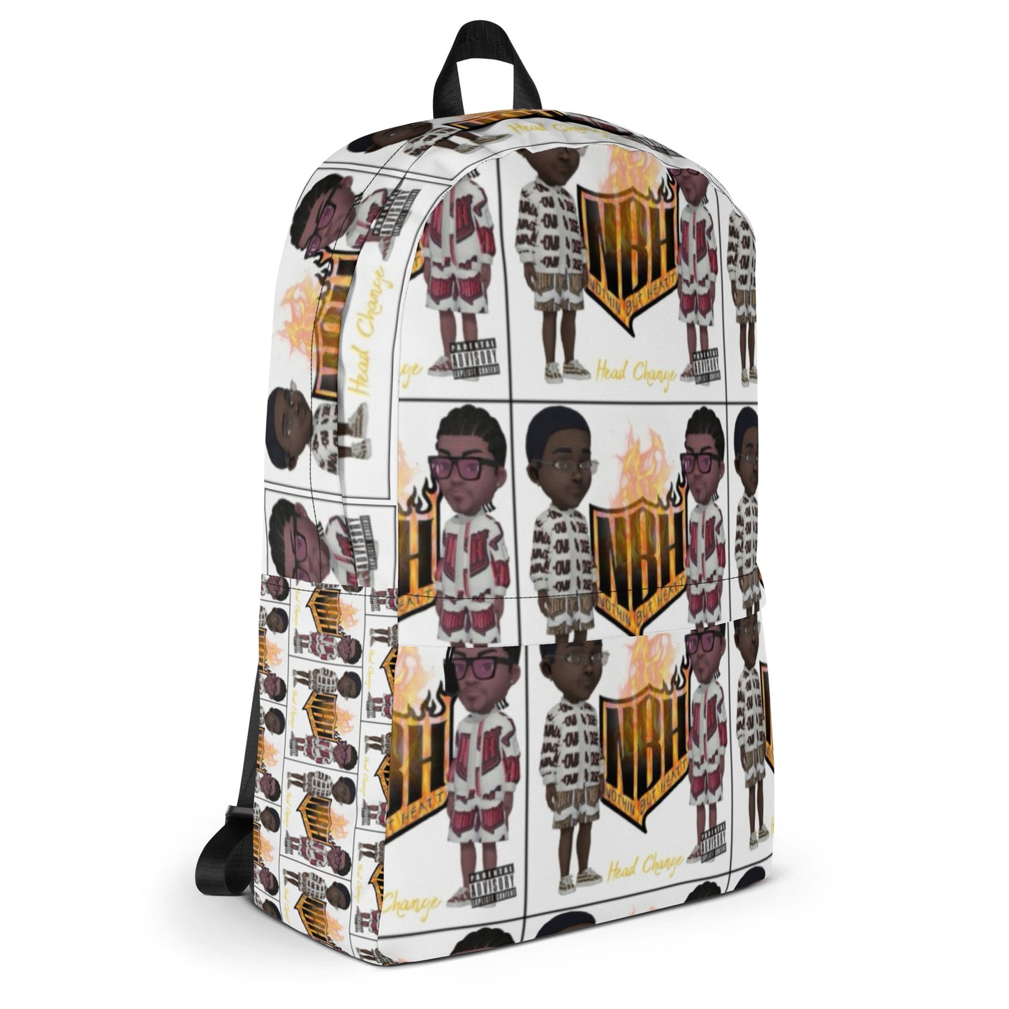 NBH Head Change All over print designer Backpack