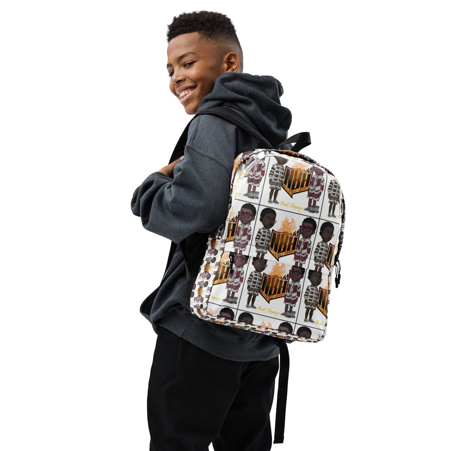 NBH Head Change All over print designer Backpack