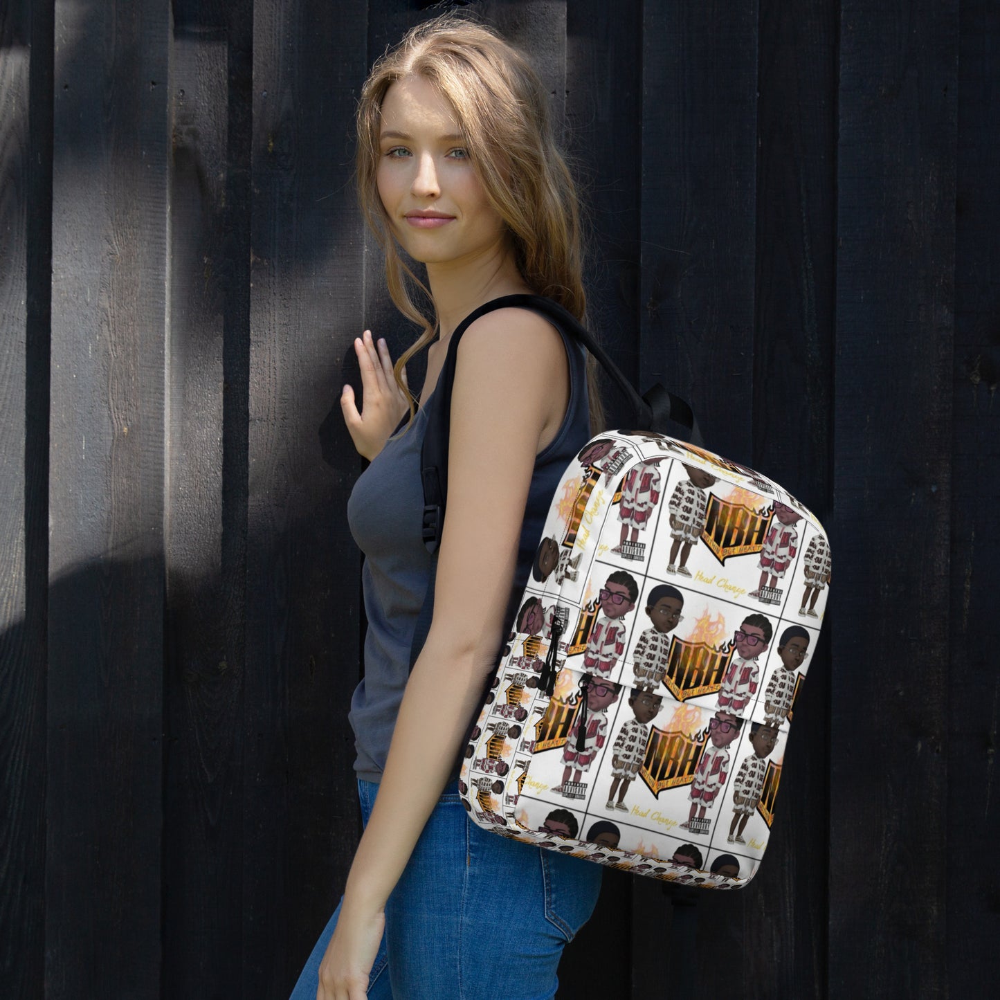 NBH Head Change All over print designer Backpack