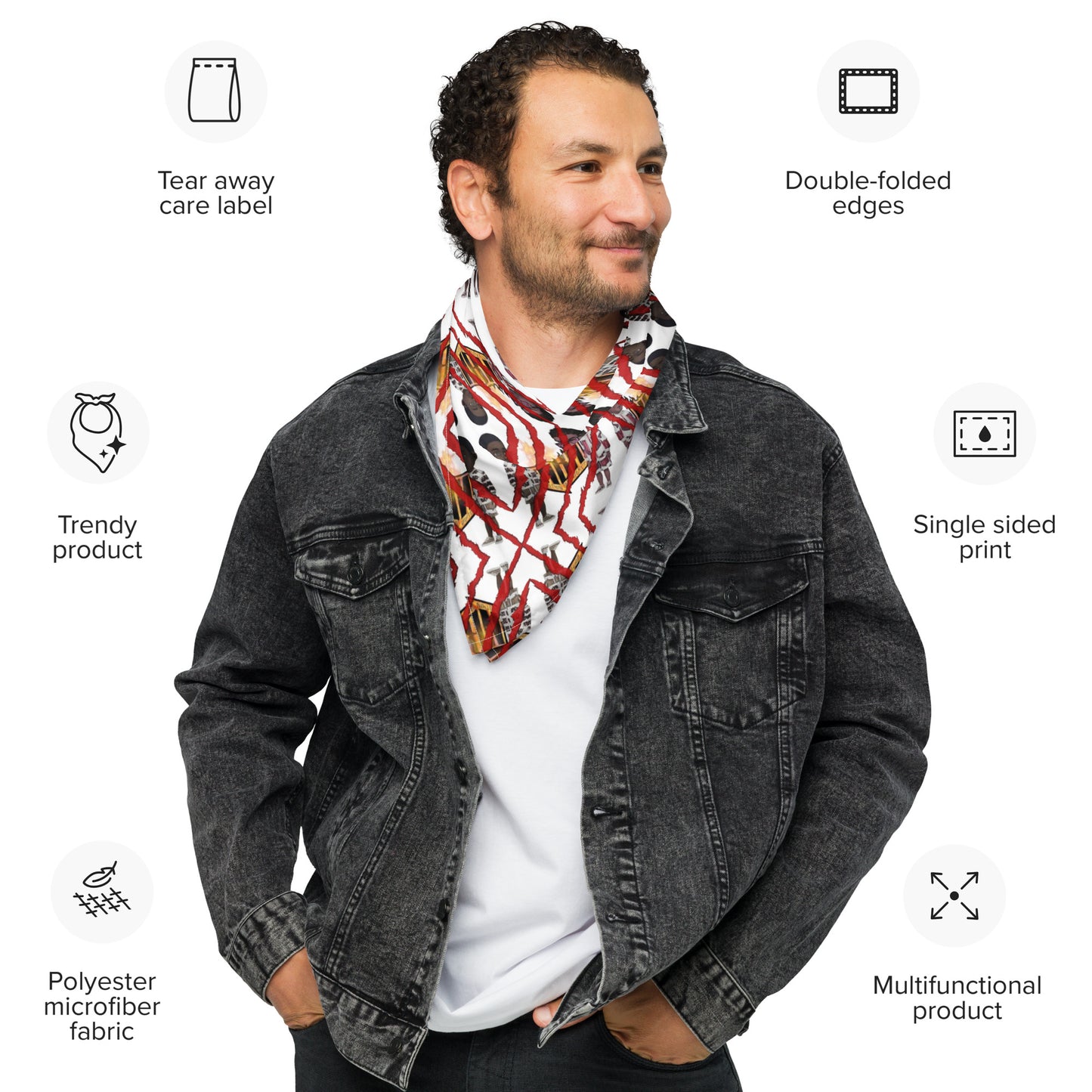 NBH Block Material All-over print bandana