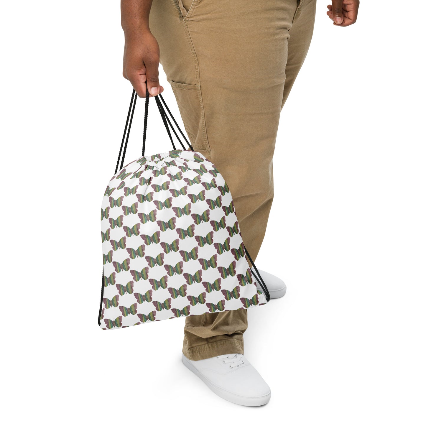 Butterfly by Mia N. Drawstring bag