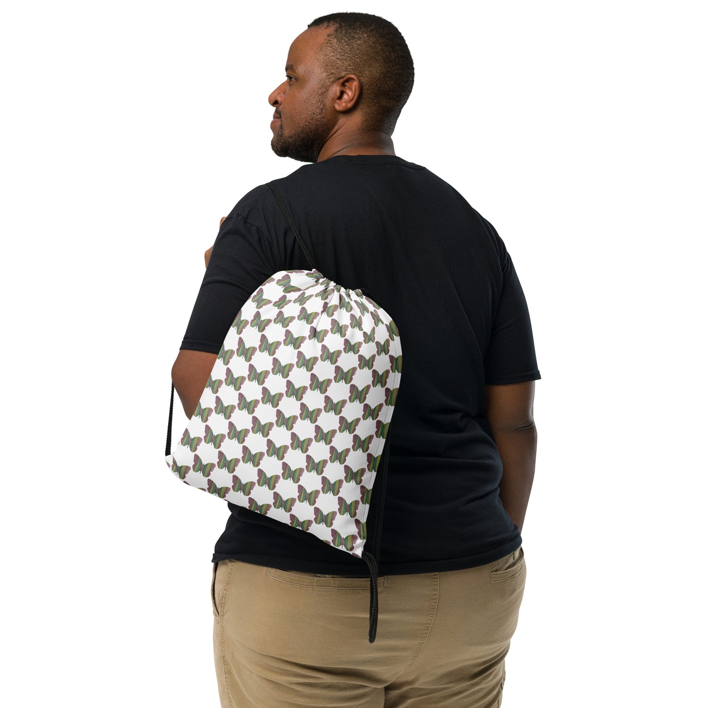 Butterfly by Mia N. Drawstring bag