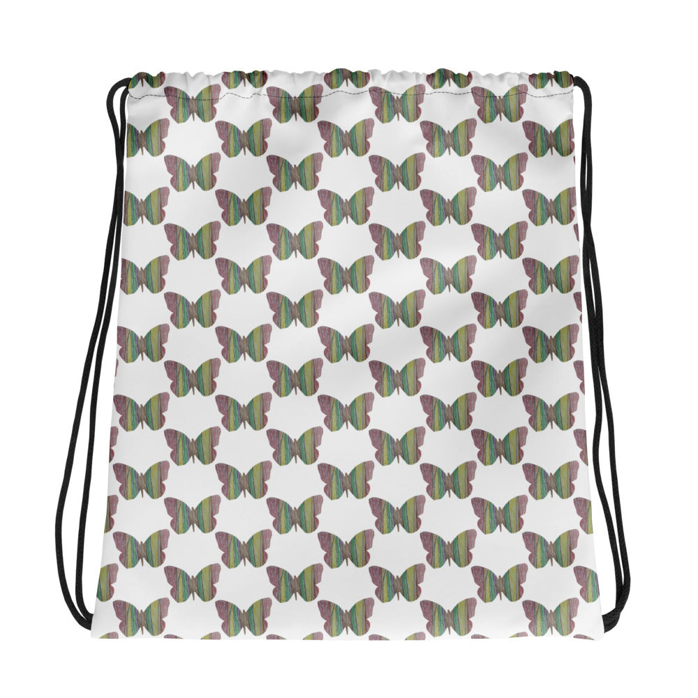 Butterfly by Mia N. Drawstring bag