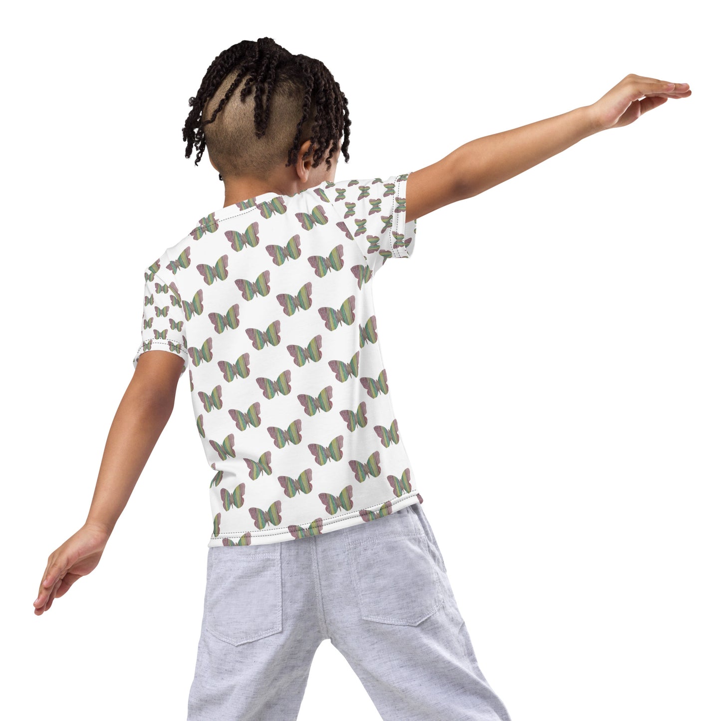 Butterfly by Mia N. Kids crew neck t-shirt