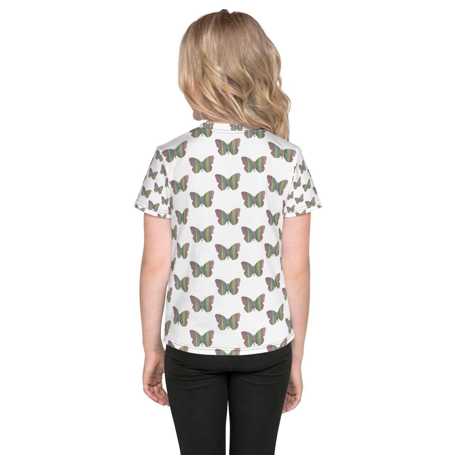 Butterfly by Mia N. Kids crew neck t-shirt