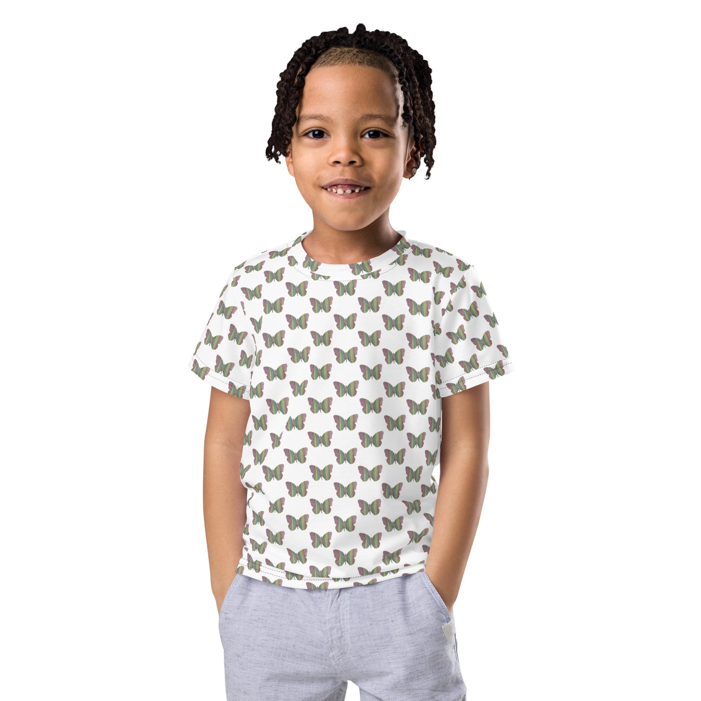 Butterfly by Mia N. Kids crew neck t-shirt