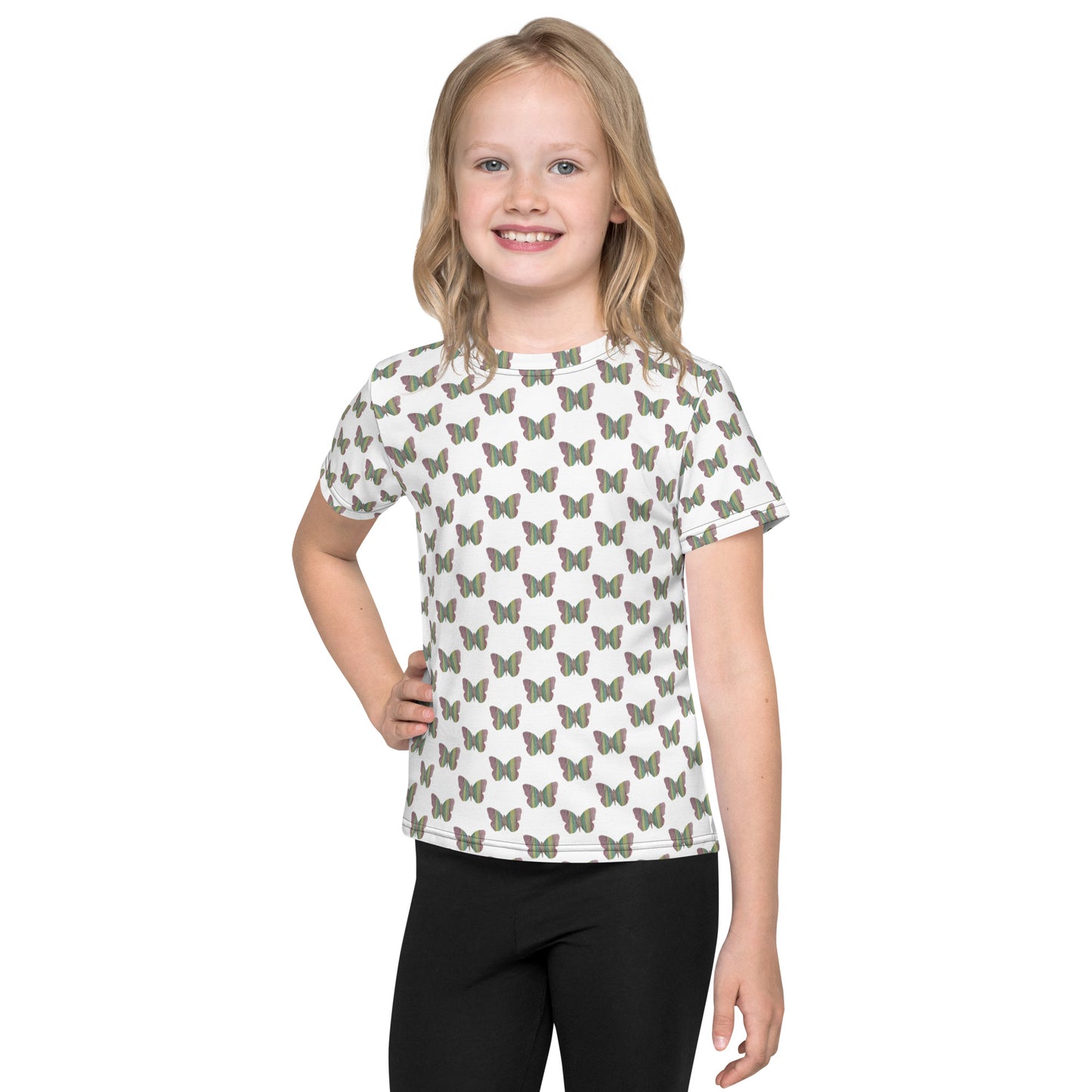 Butterfly by Mia N. Kids crew neck t-shirt