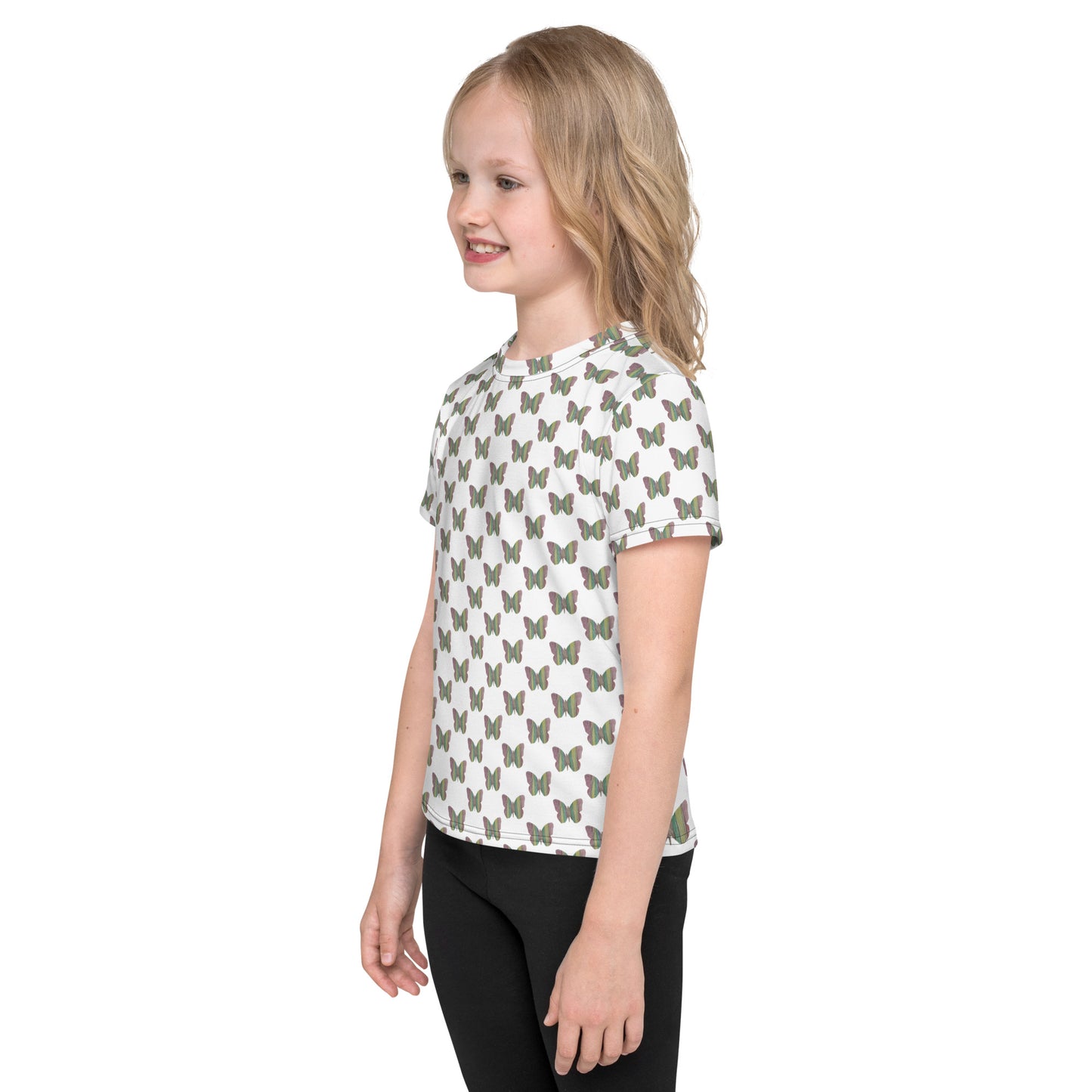 Butterfly by Mia N. Kids crew neck t-shirt