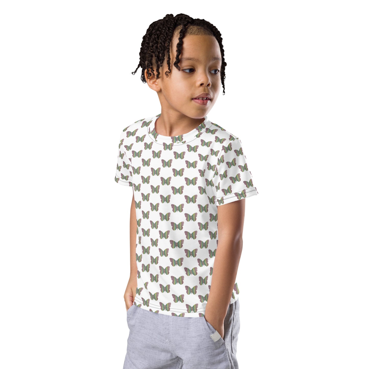 Butterfly by Mia N. Kids crew neck t-shirt