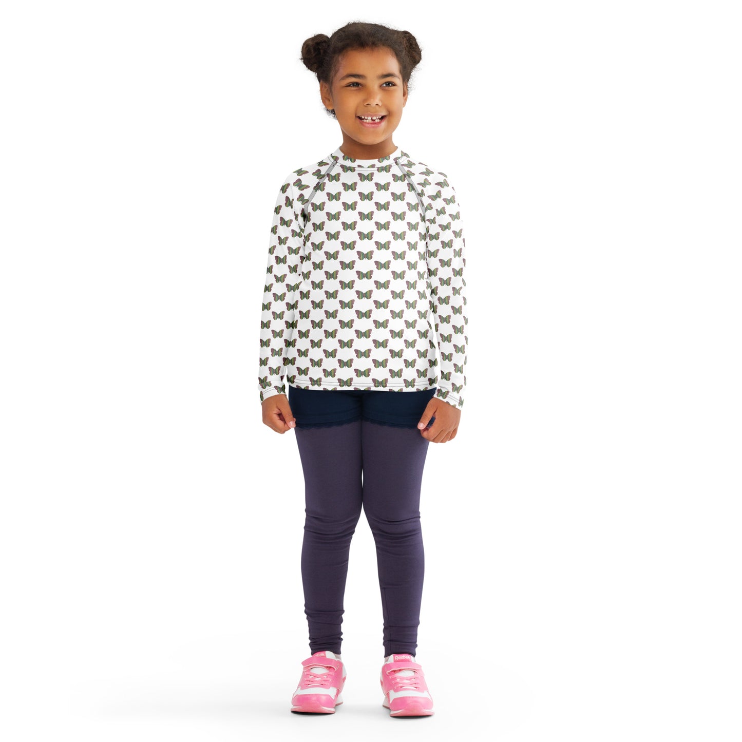 Butterfly by Mia N. Kids Rash Guard