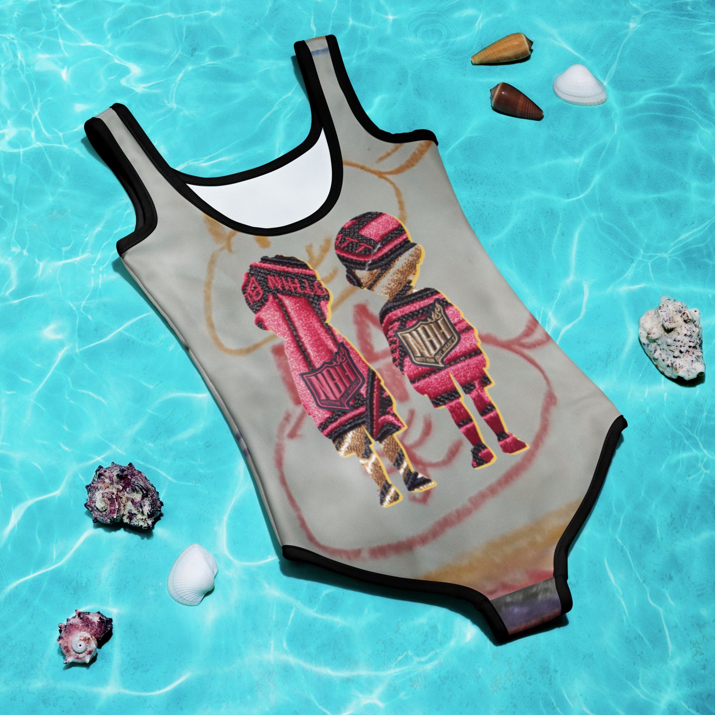 Mia N. All-Over Print Kids Swimsuit