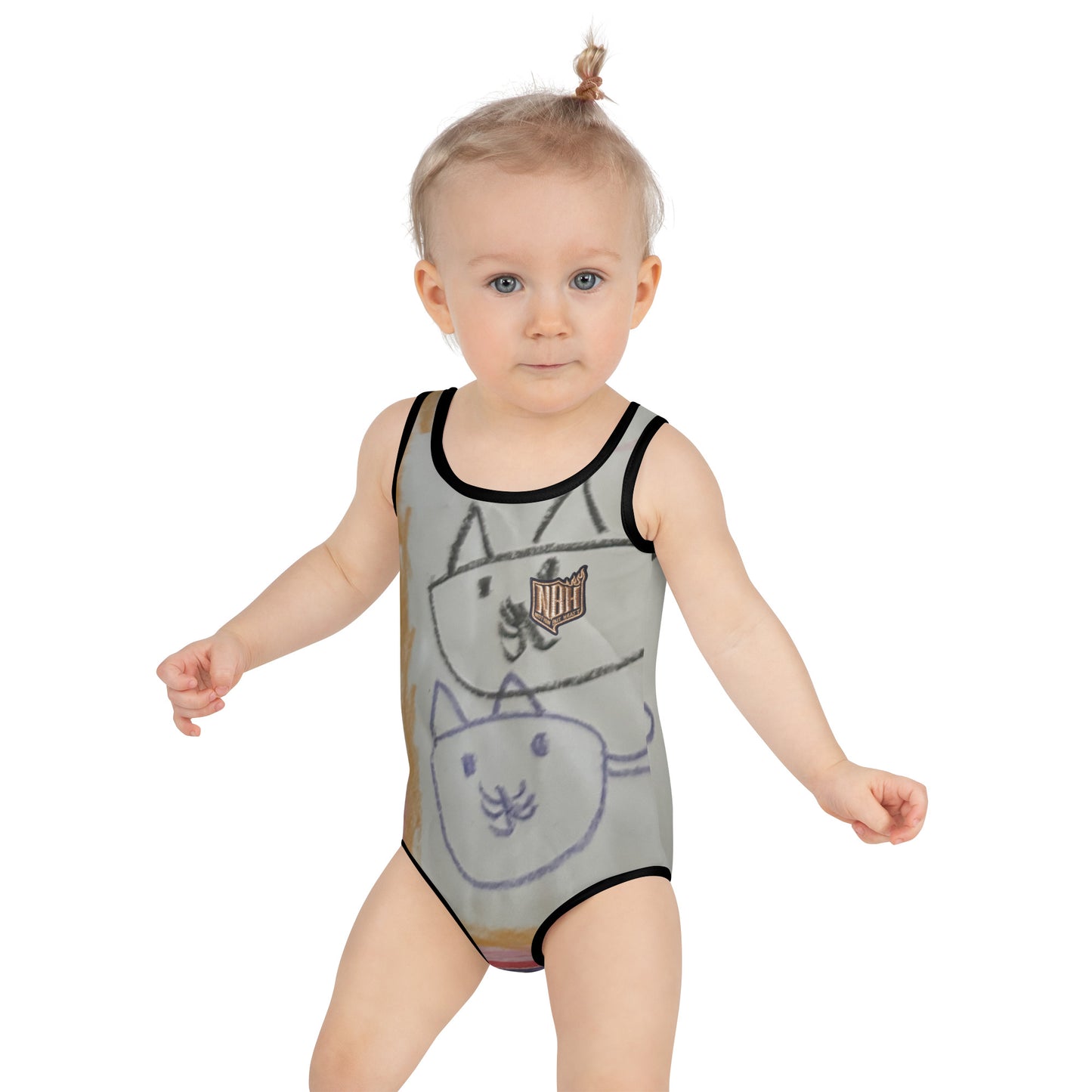 Mia N. All-Over Print Kids Swimsuit