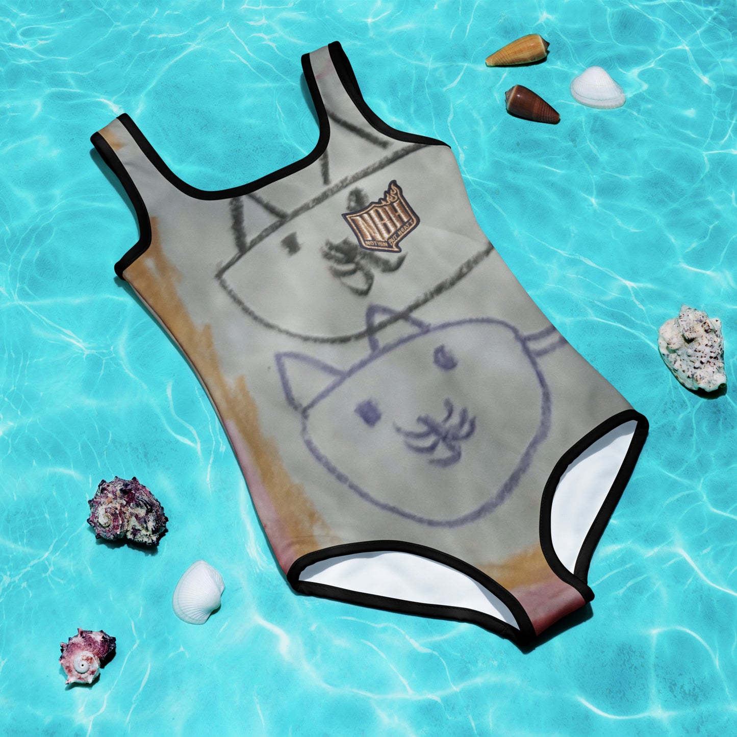 Mia N. All-Over Print Kids Swimsuit