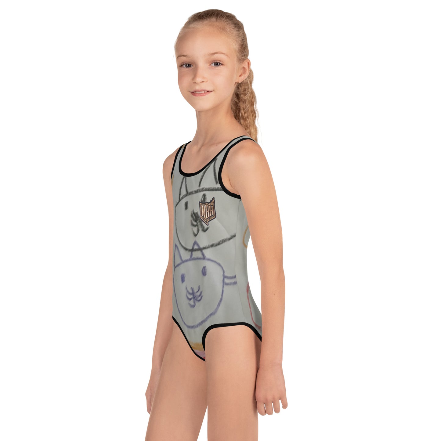 Mia N. All-Over Print Kids Swimsuit