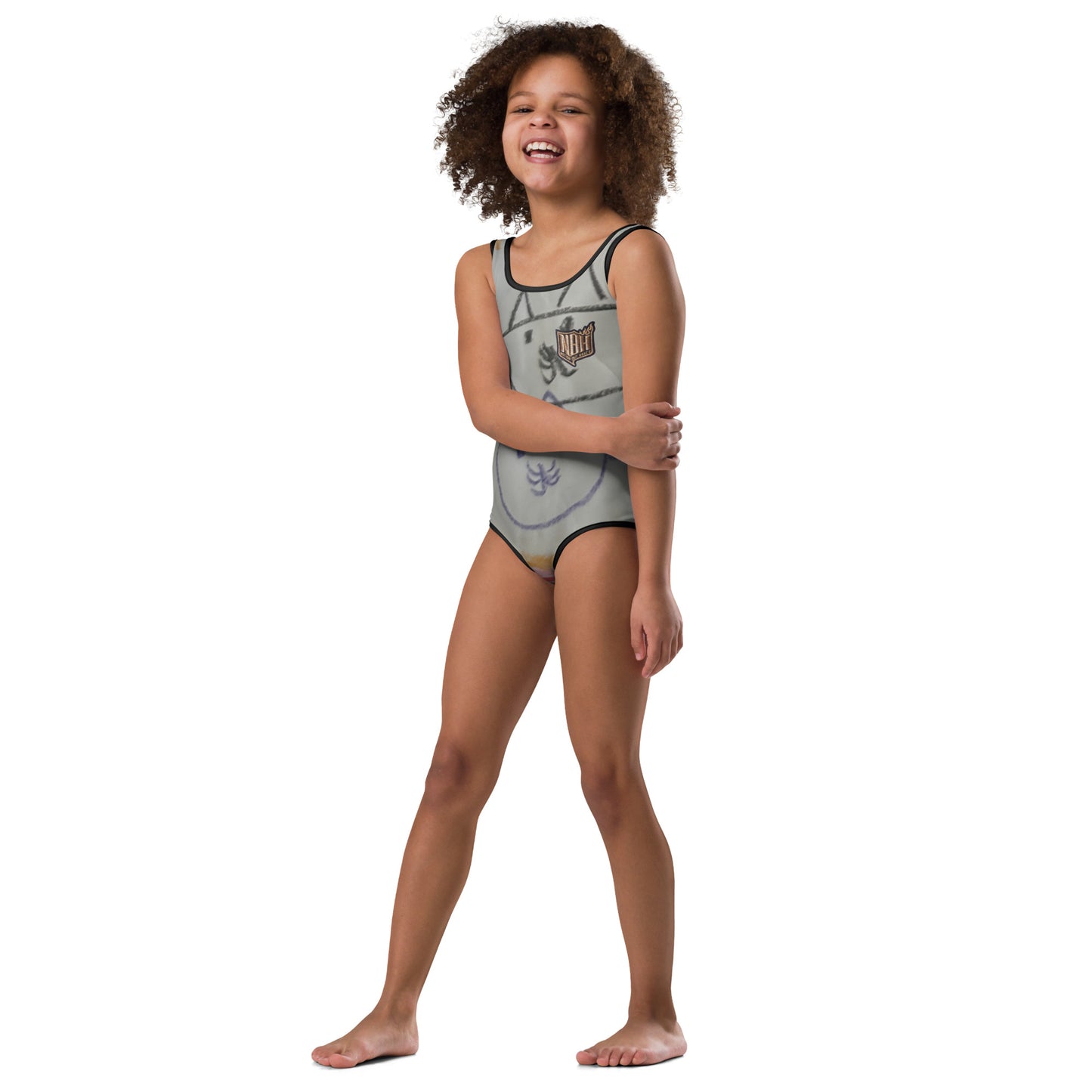 Mia N. All-Over Print Kids Swimsuit