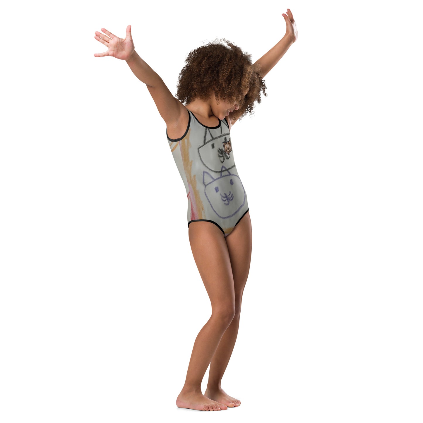 Mia N. All-Over Print Kids Swimsuit