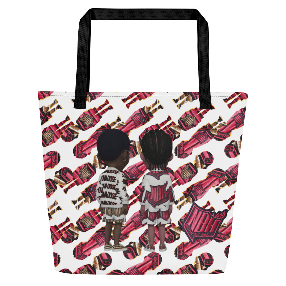 NBH All-Over Print Large Tote Bag