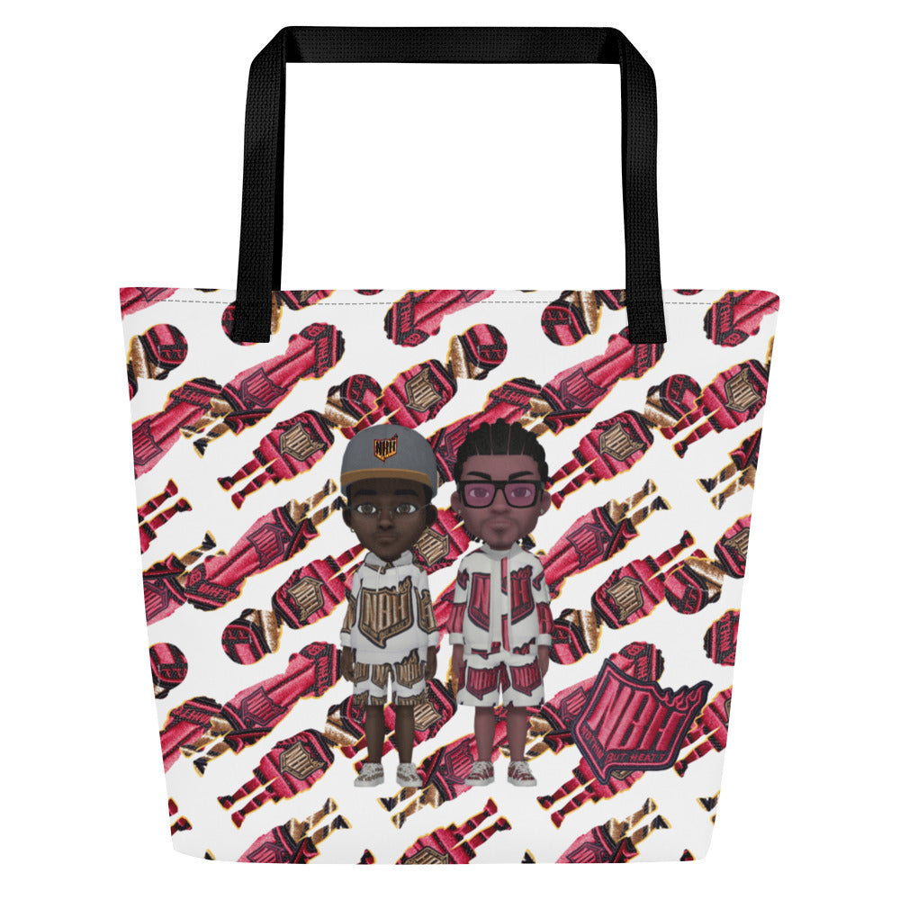 NBH All-Over Print Large Tote Bag