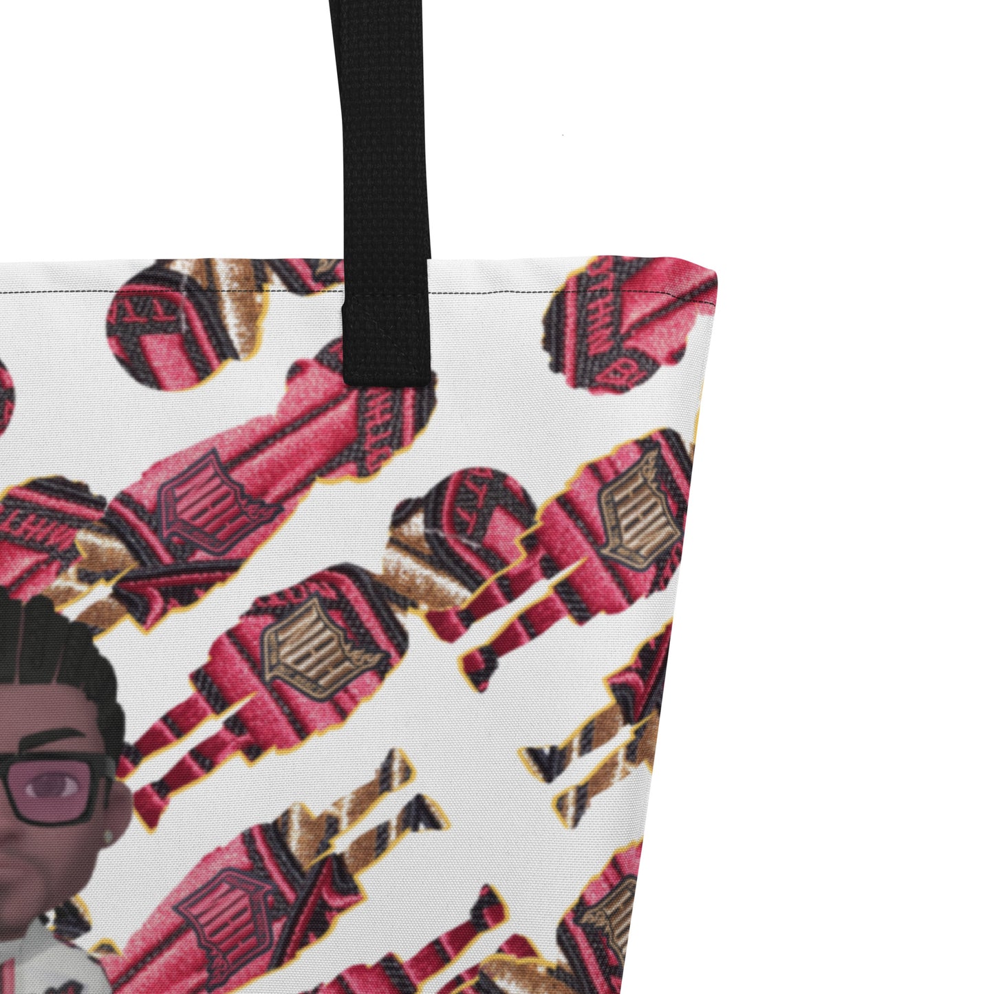 NBH All-Over Print Large Tote Bag