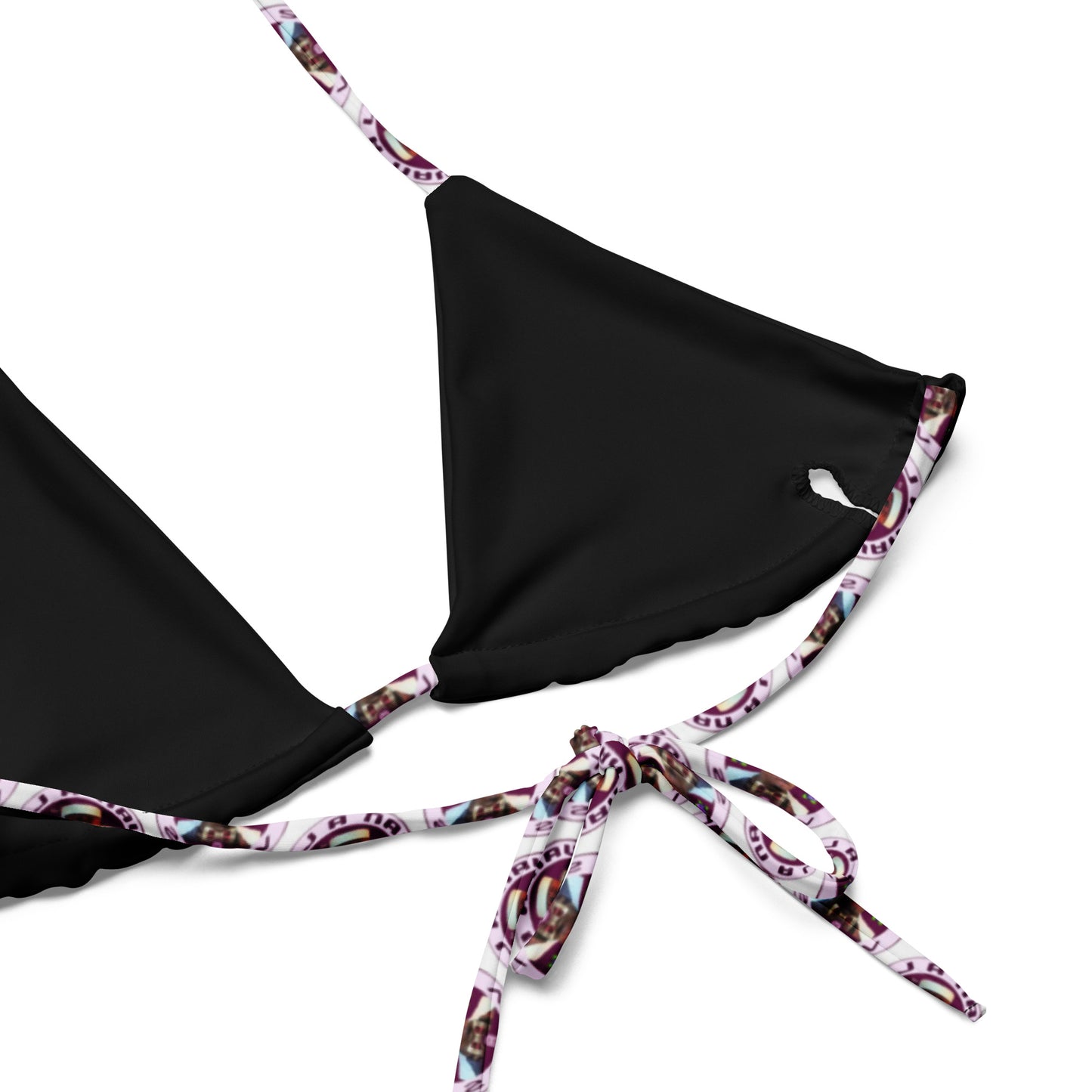 Wan Ali Vegas Designer All-over print recycled string bikini
