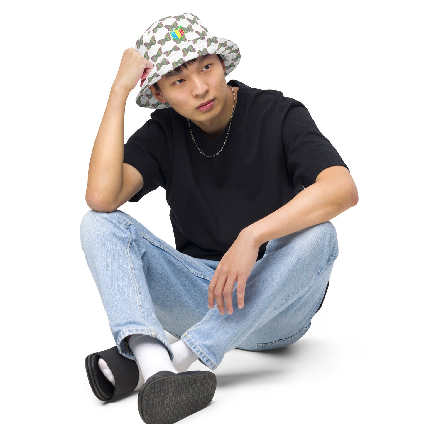 Butterfly by Mia N. Reversible bucket hat