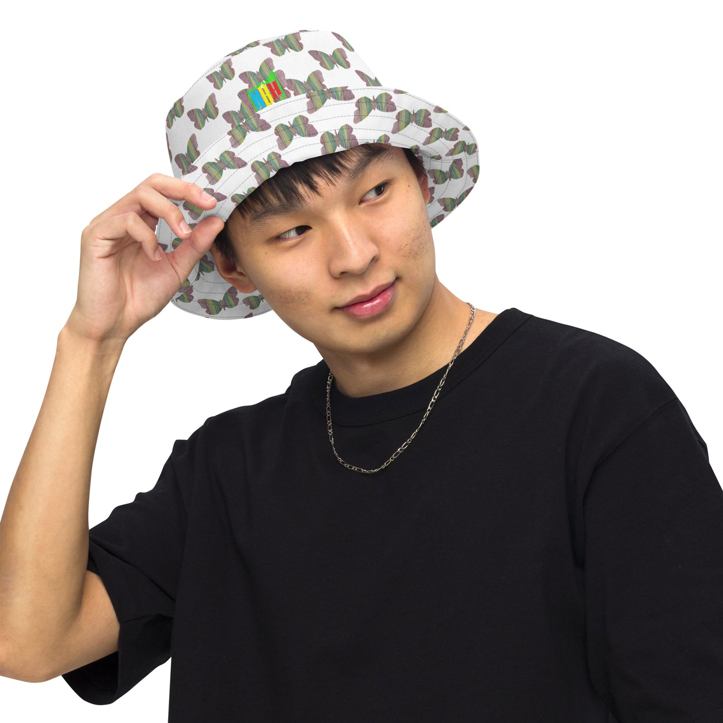 Butterfly by Mia N. Reversible bucket hat