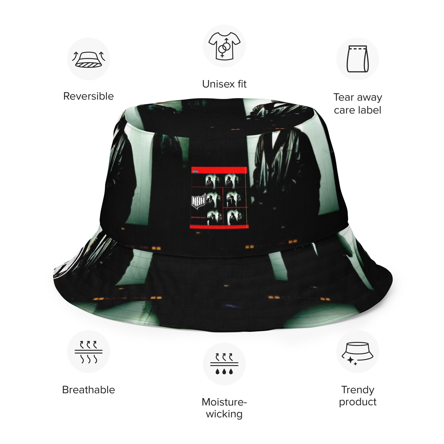 Ride With Heatt Reversible bucket hat