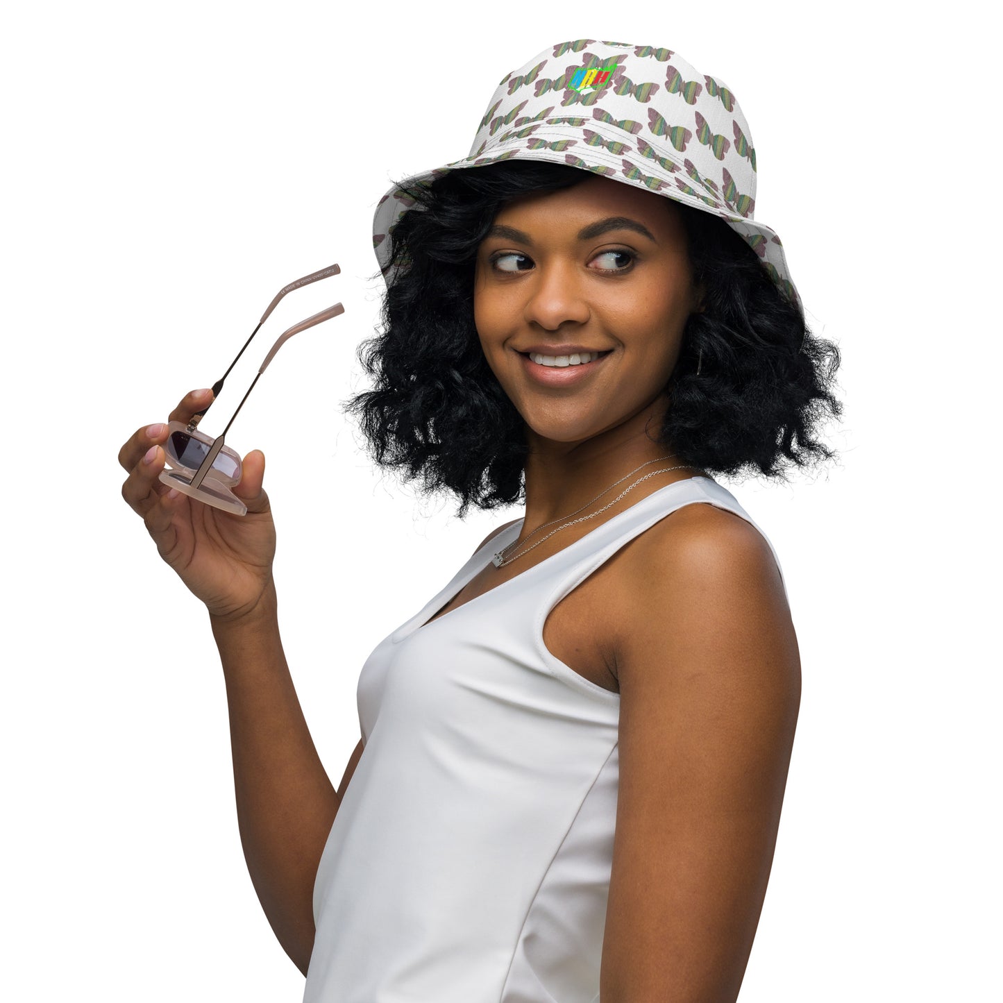 Butterfly by Mia N. Reversible bucket hat