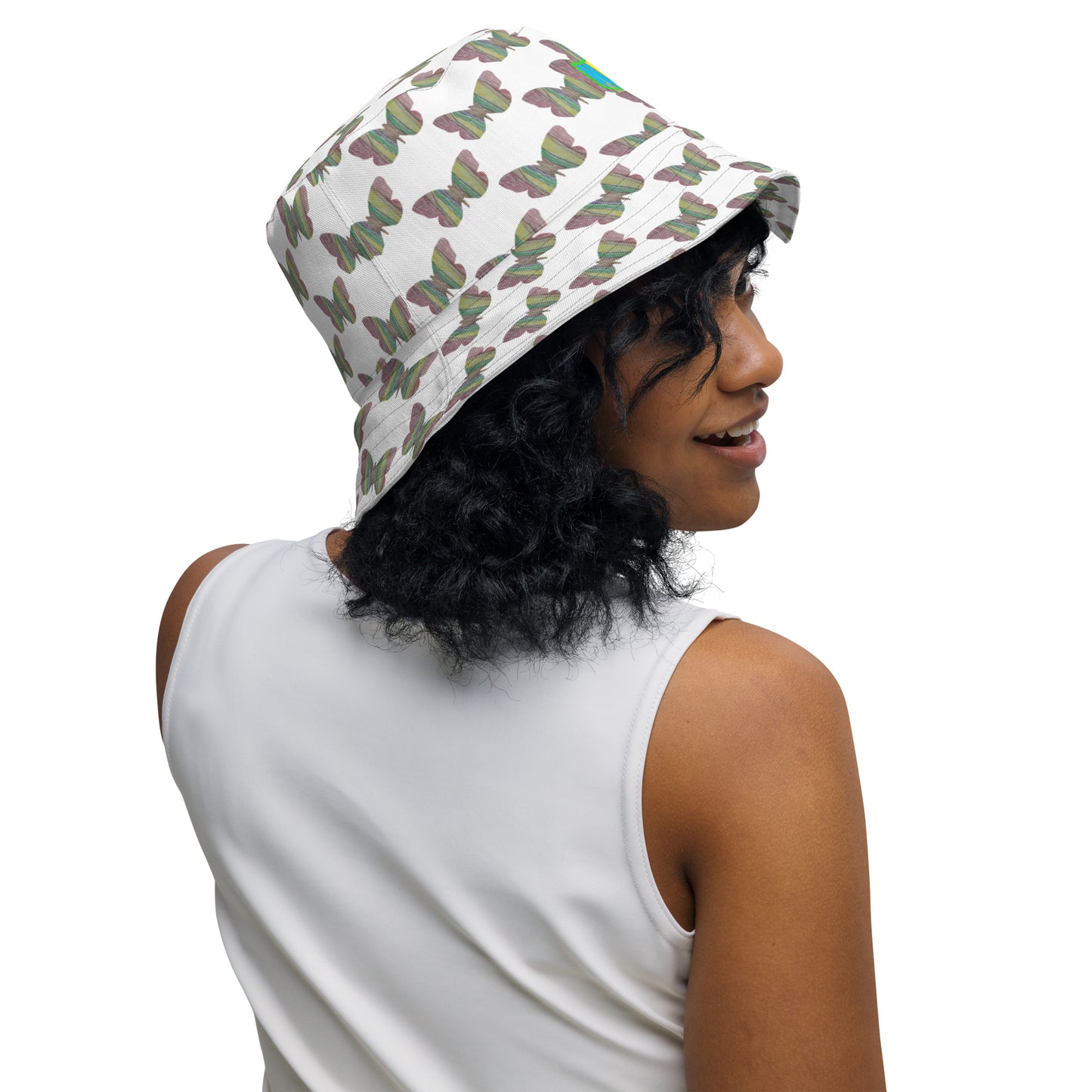 Butterfly by Mia N. Reversible bucket hat