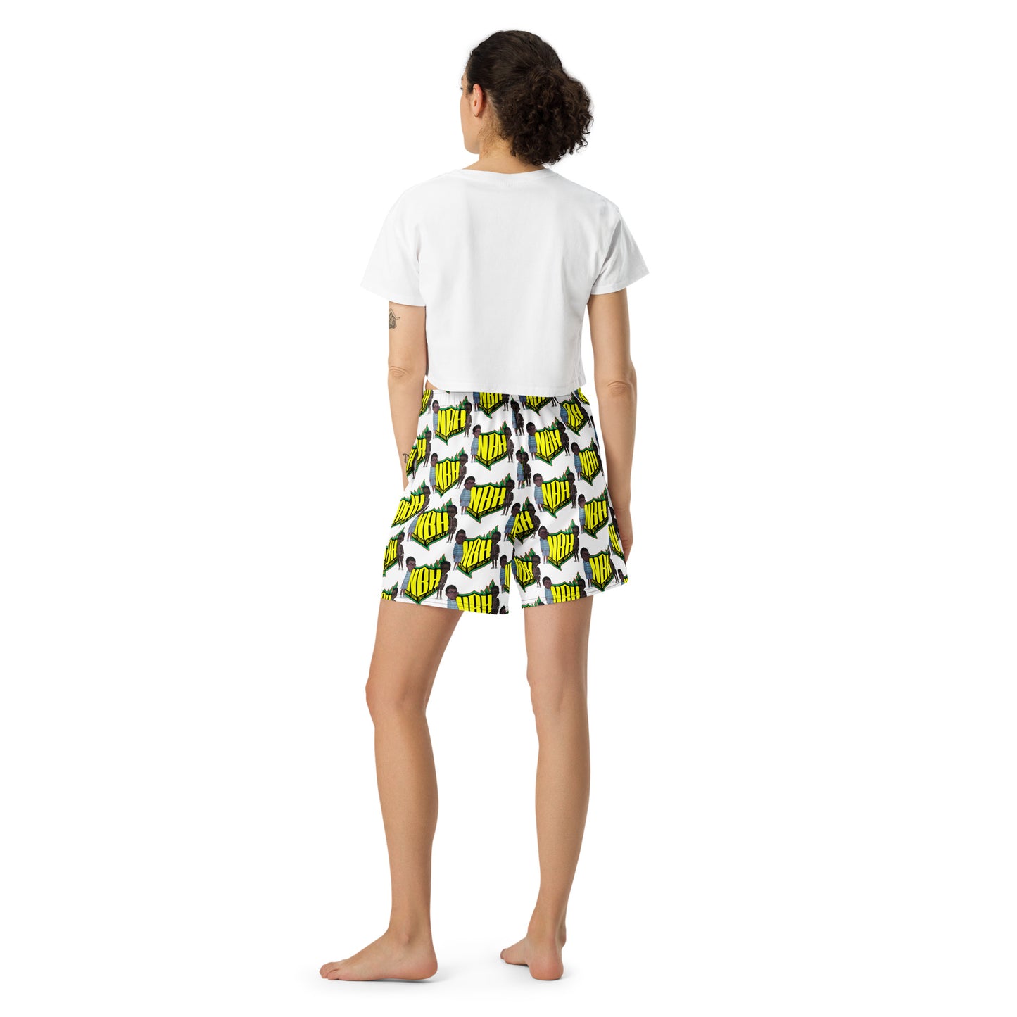 NBH All-Over Print Unisex Athletic Long Shorts