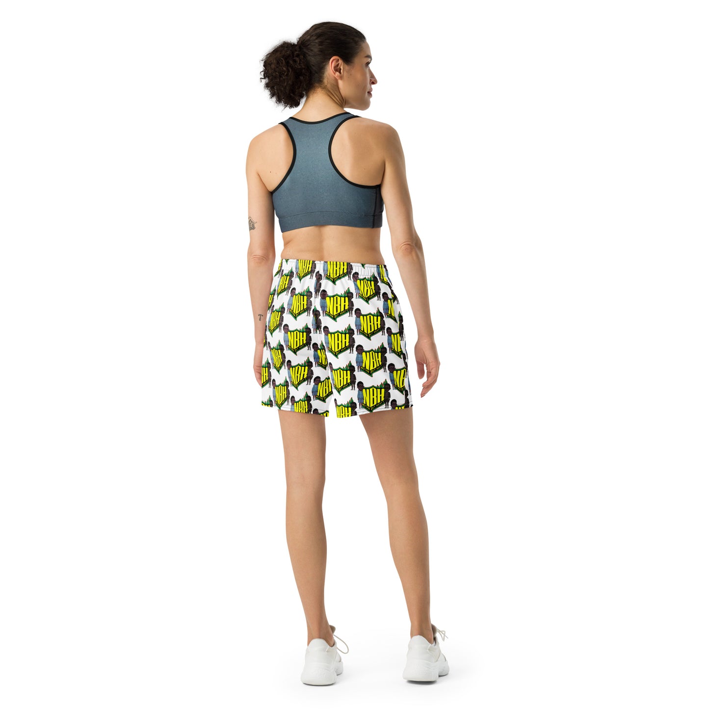 NBH All-Over Print Unisex Athletic Long Shorts