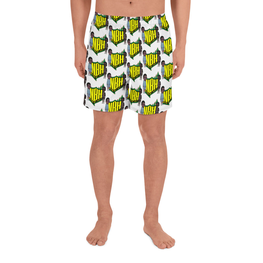 NBH All-Over Print Unisex Athletic Long Shorts