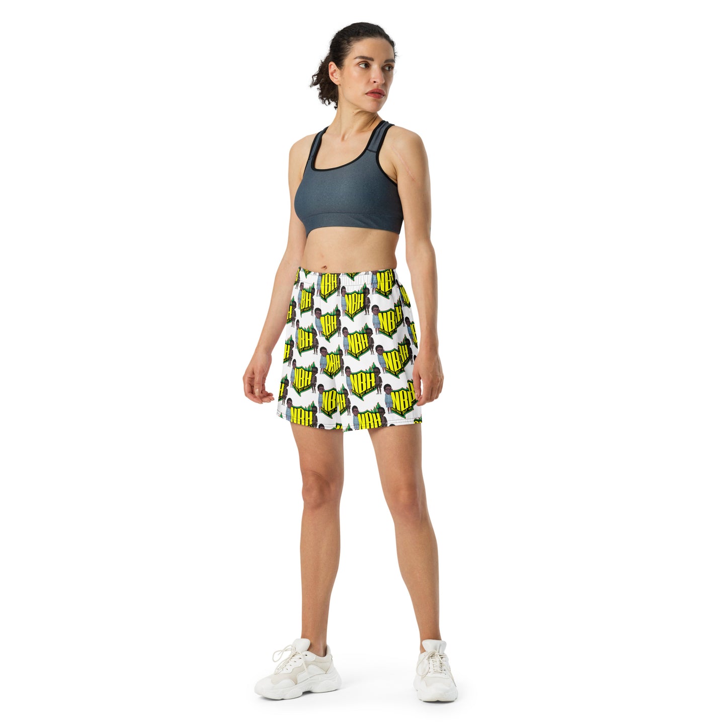 NBH All-Over Print Unisex Athletic Long Shorts