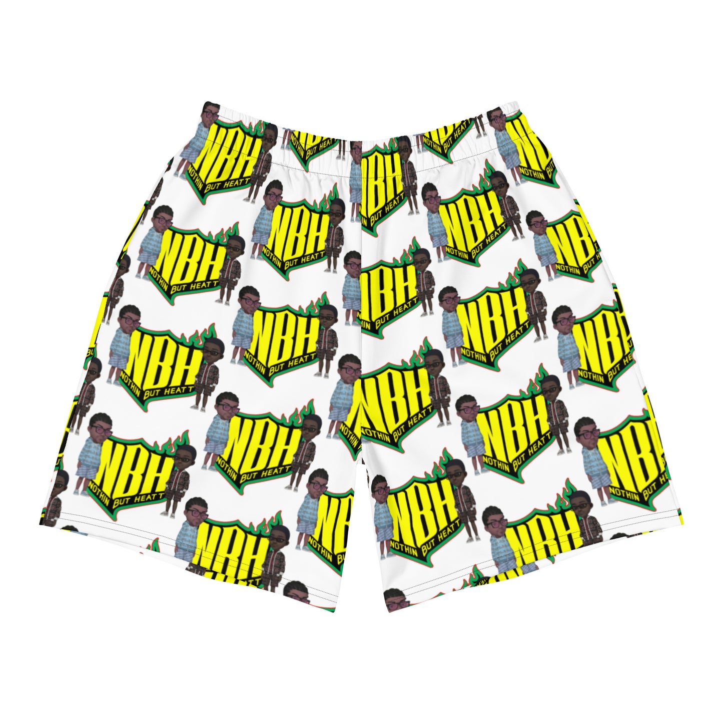 NBH All-Over Print Unisex Athletic Long Shorts
