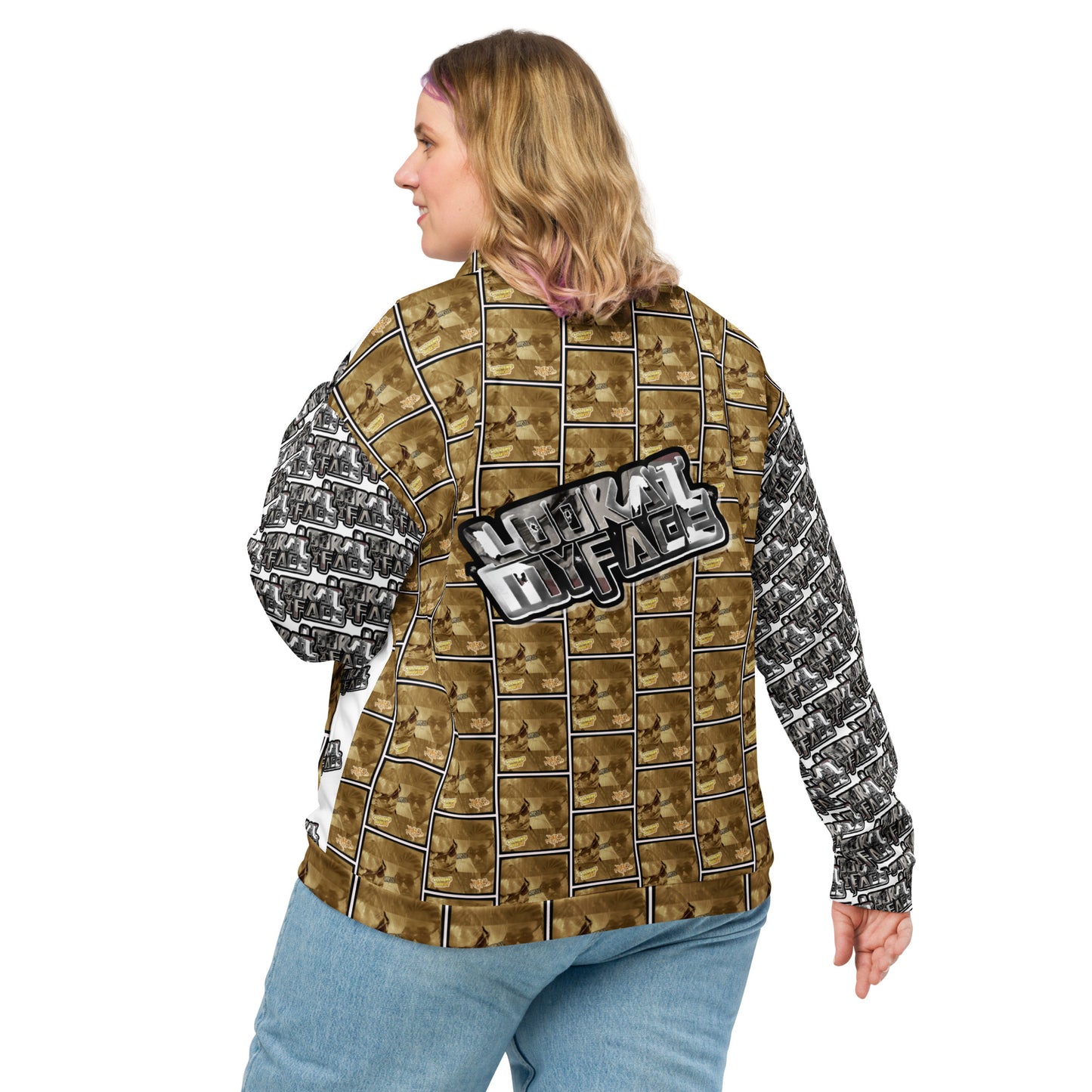 Look at my face Unisex Bomber Jacket