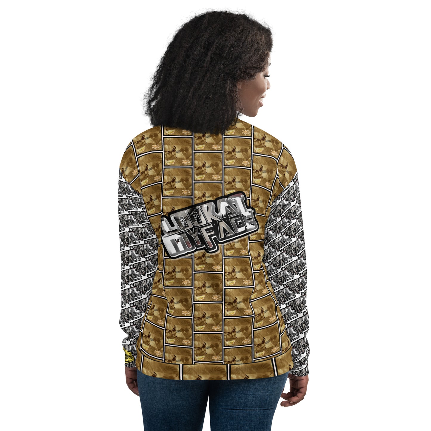 Look at my face Unisex Bomber Jacket