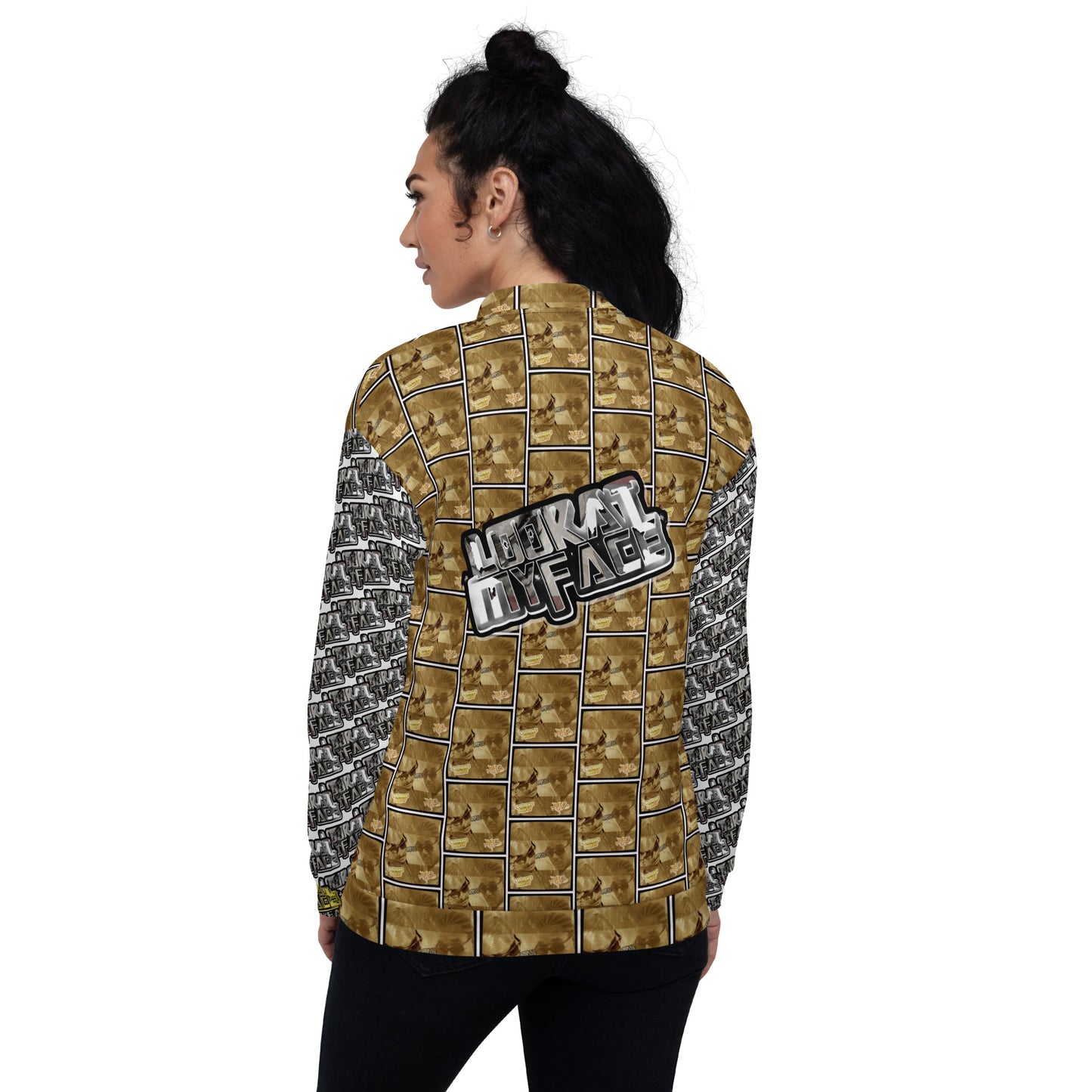 Look at my face Unisex Bomber Jacket