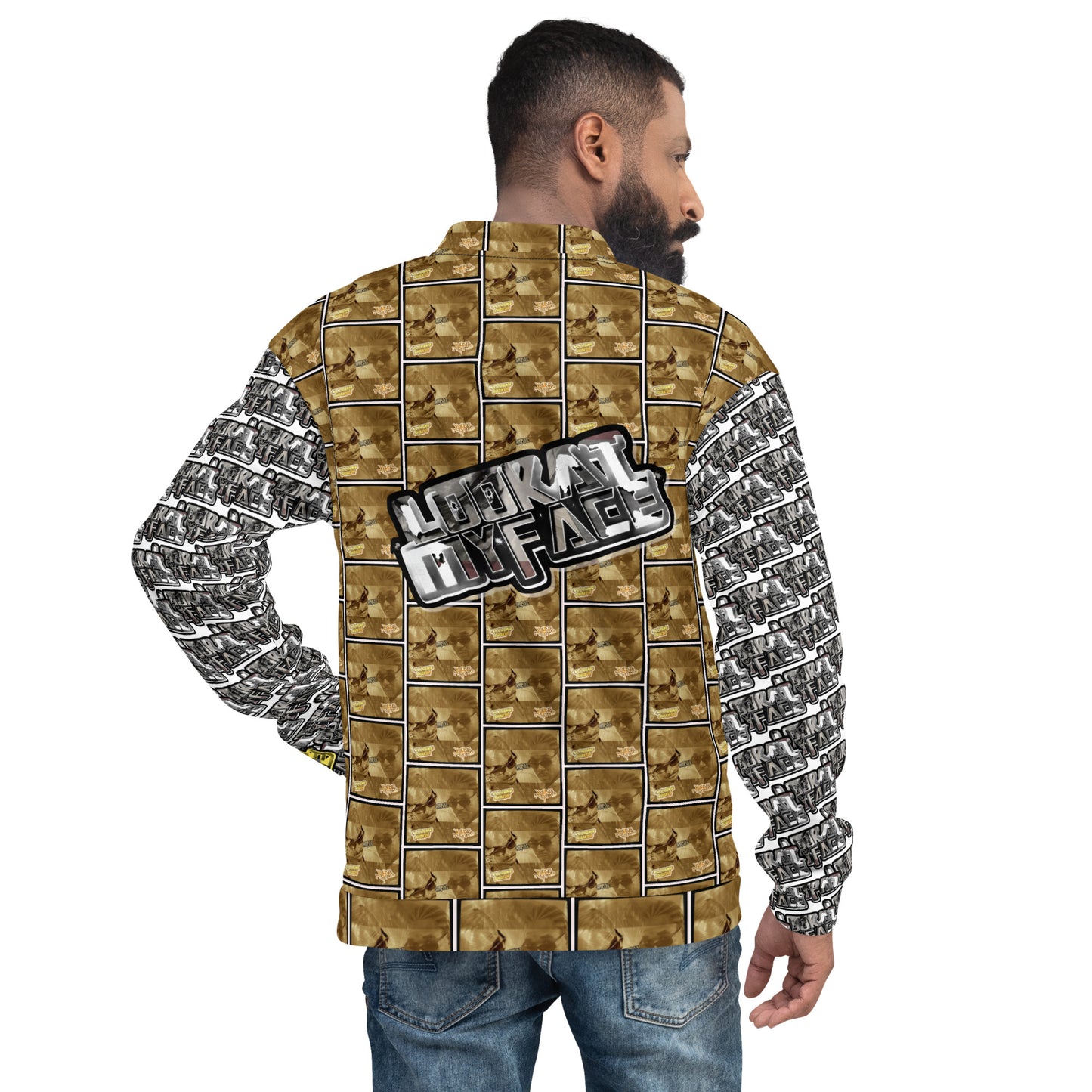 Look at my face Unisex Bomber Jacket