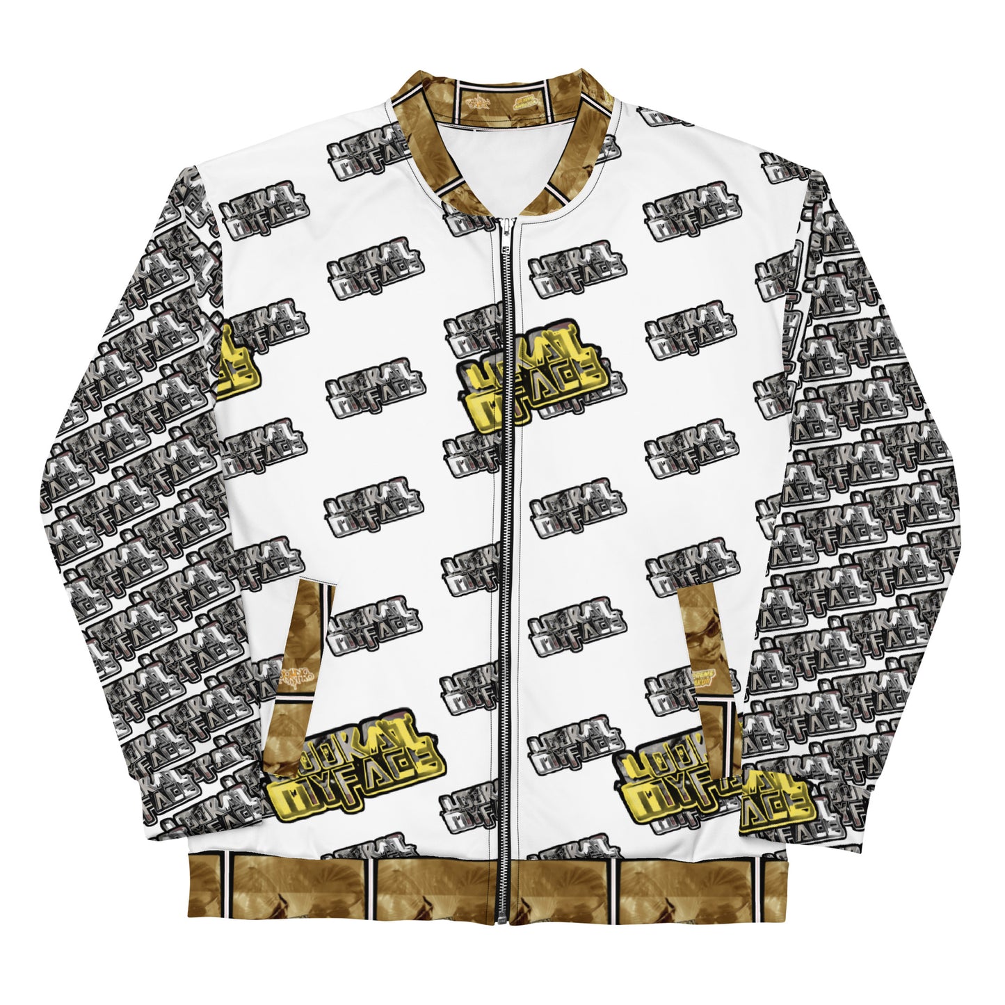 Look at my face Unisex Bomber Jacket