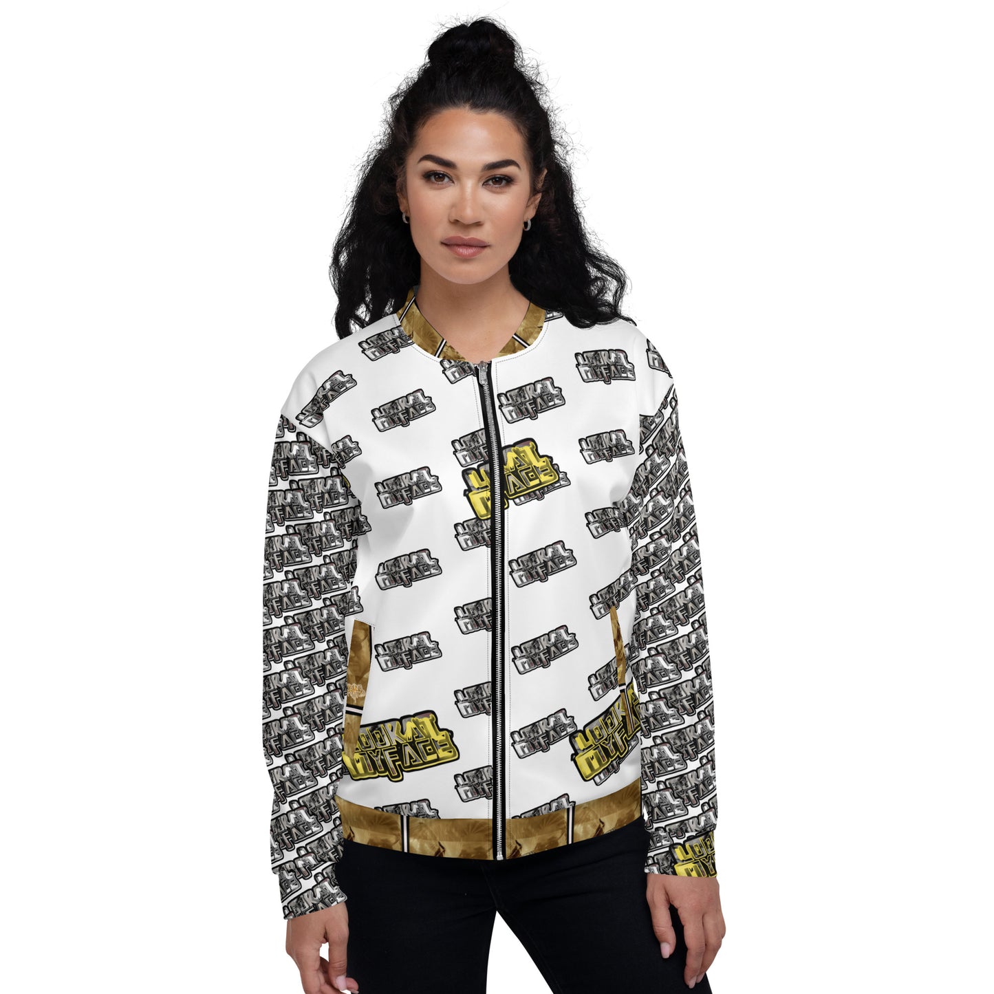 Look at my face Unisex Bomber Jacket