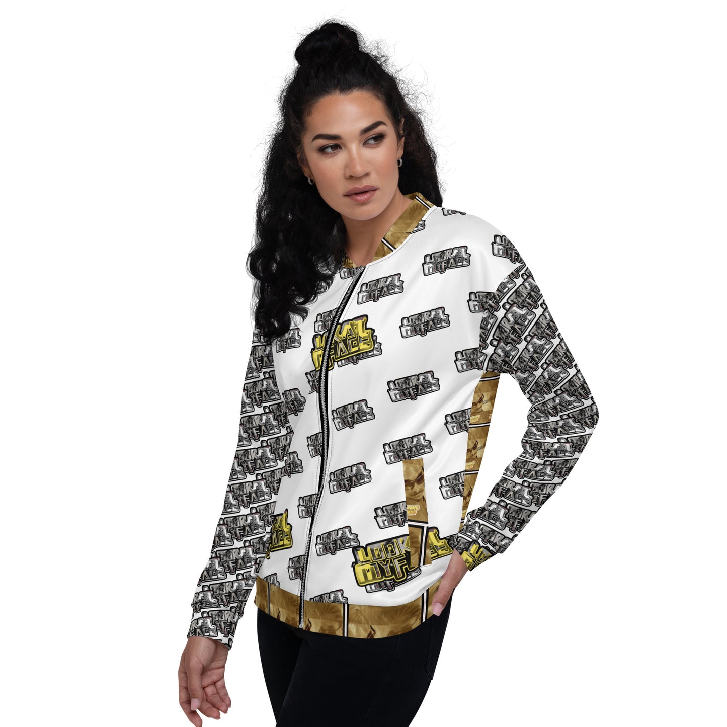 Look at my face Unisex Bomber Jacket