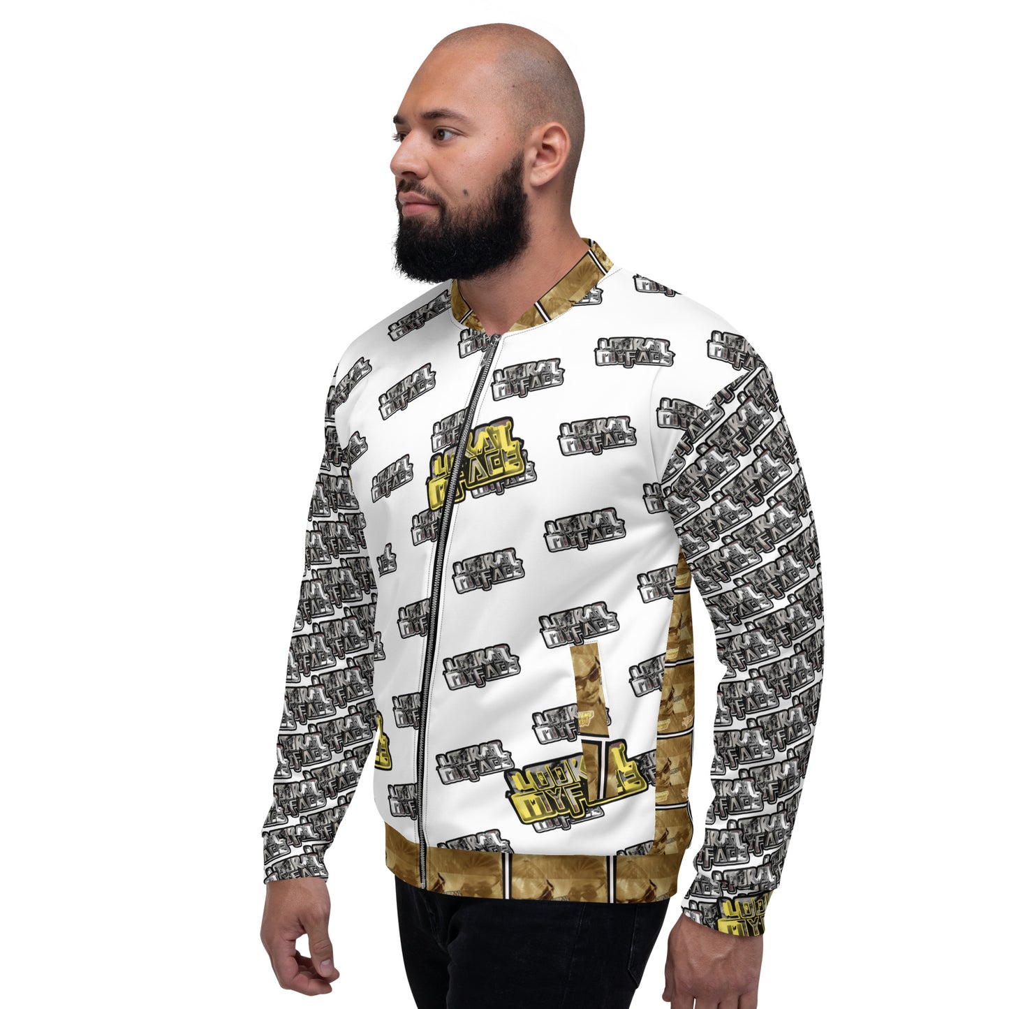 Look at my face Unisex Bomber Jacket