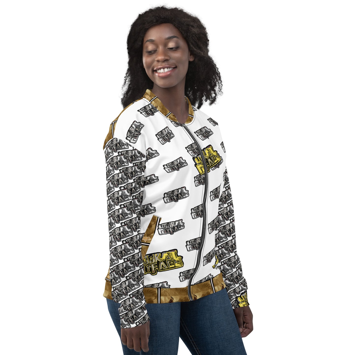 Look at my face Unisex Bomber Jacket