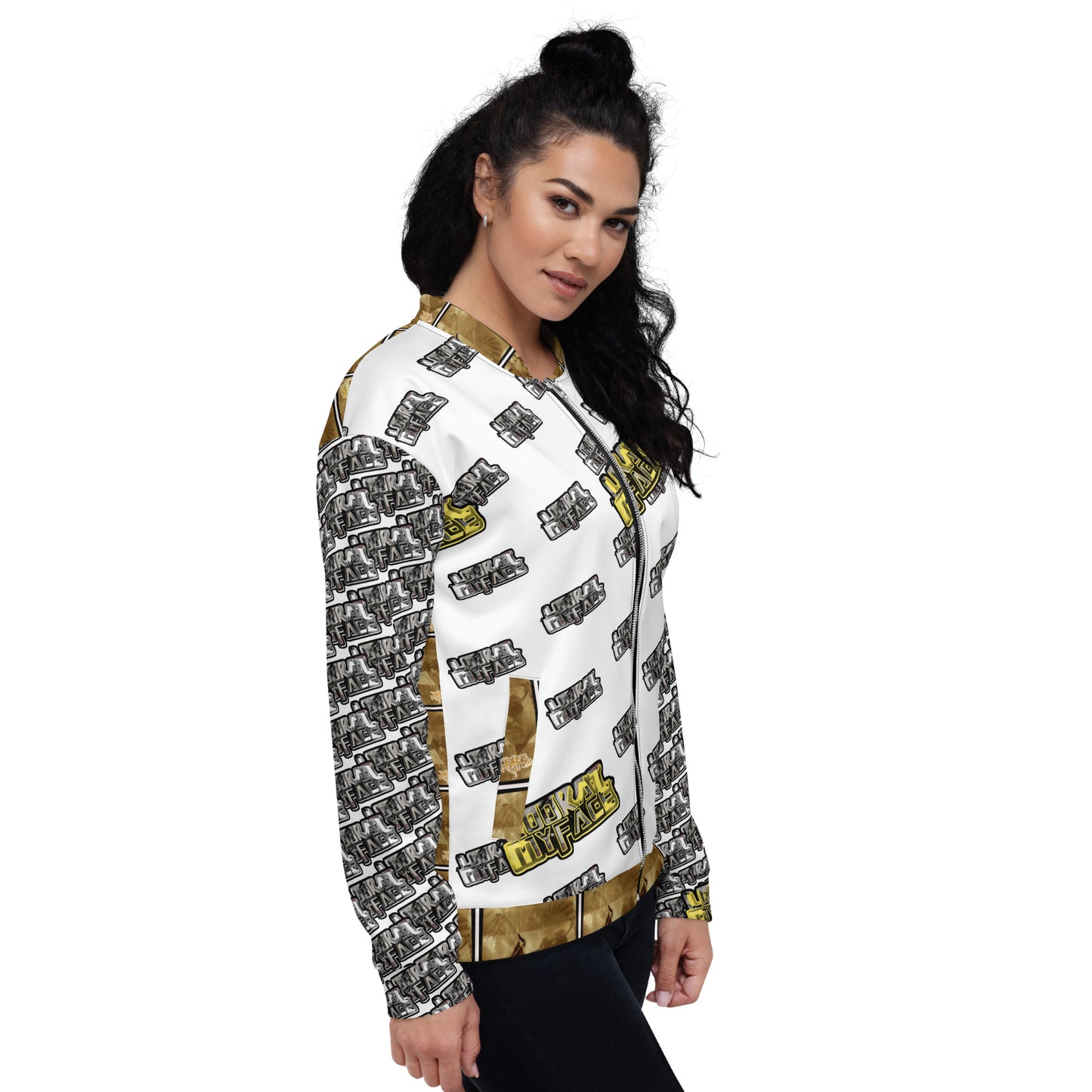 Look at my face Unisex Bomber Jacket