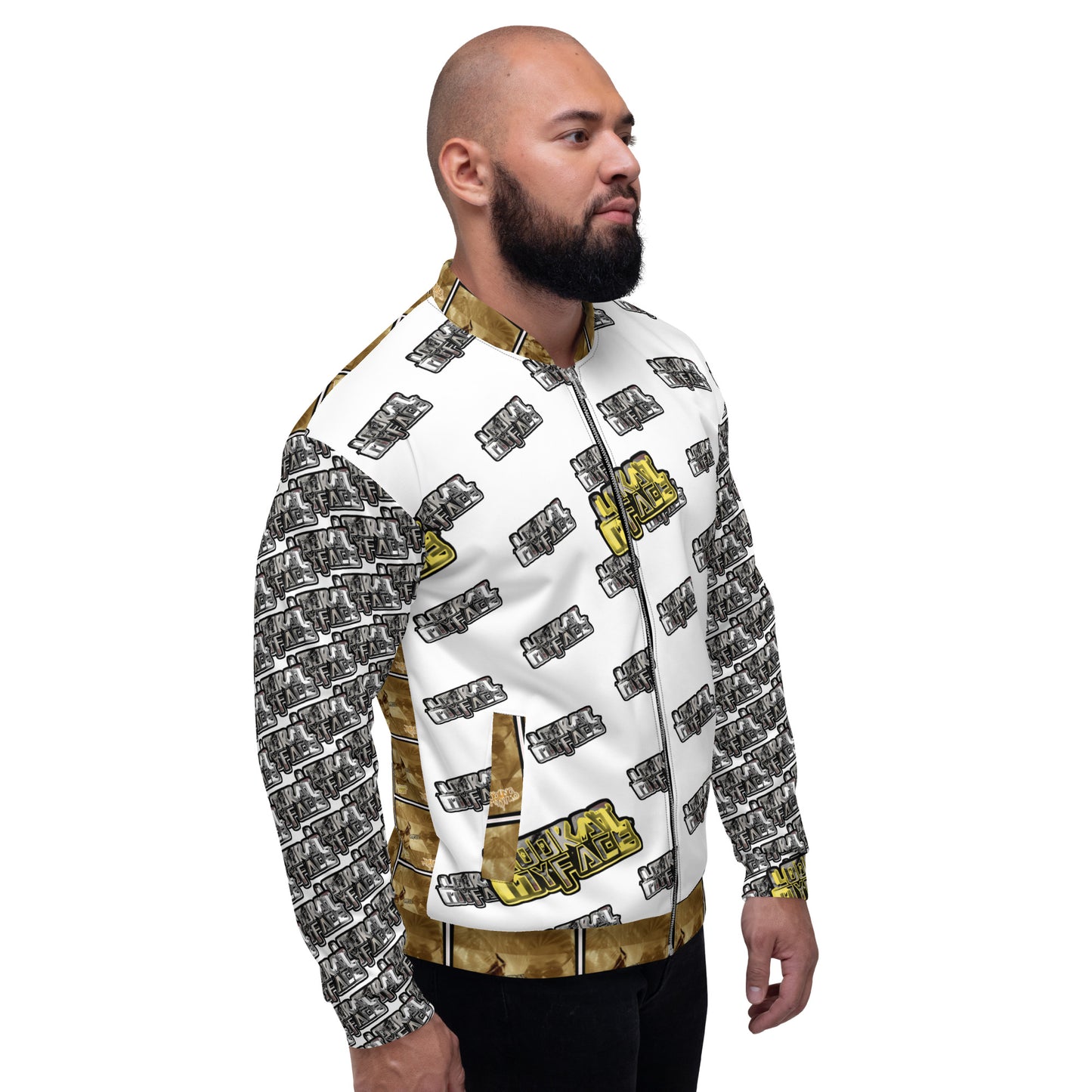 Look at my face Unisex Bomber Jacket