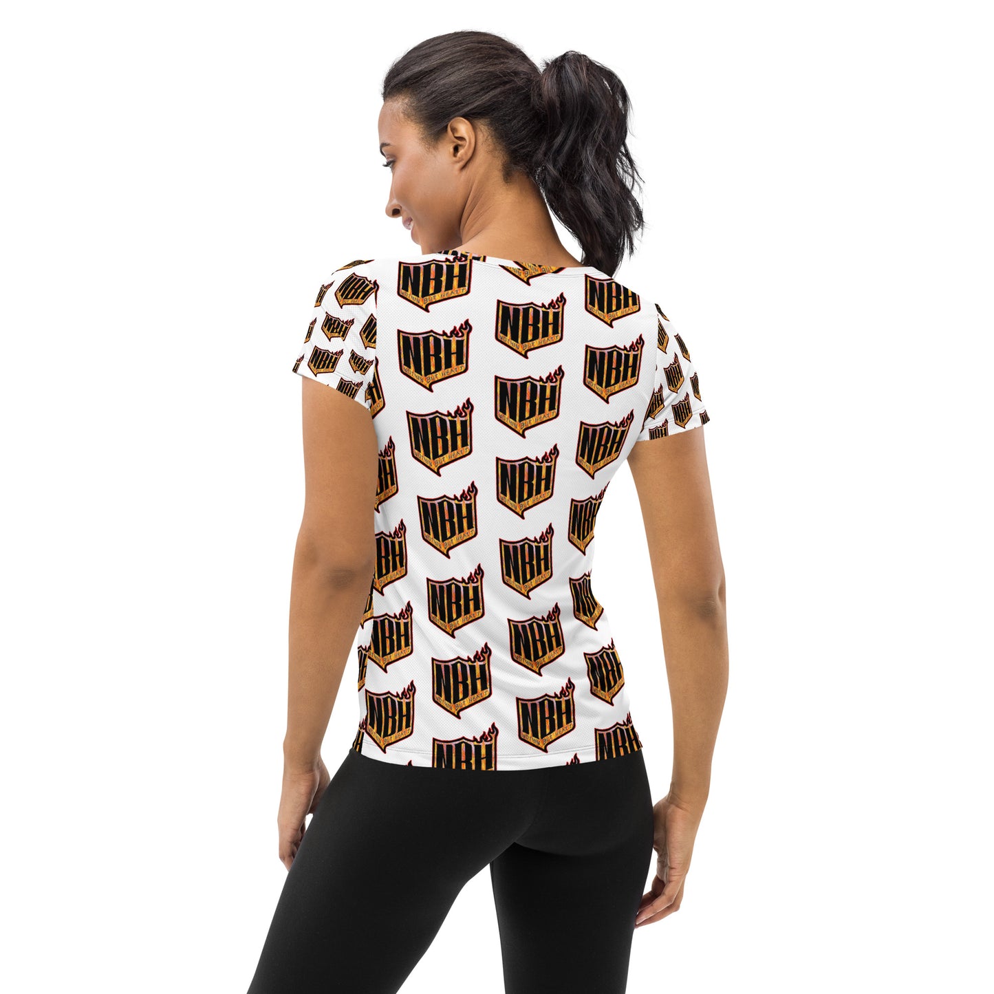 NBH The Heatt All-Over Print Women's Athletic T-shirt