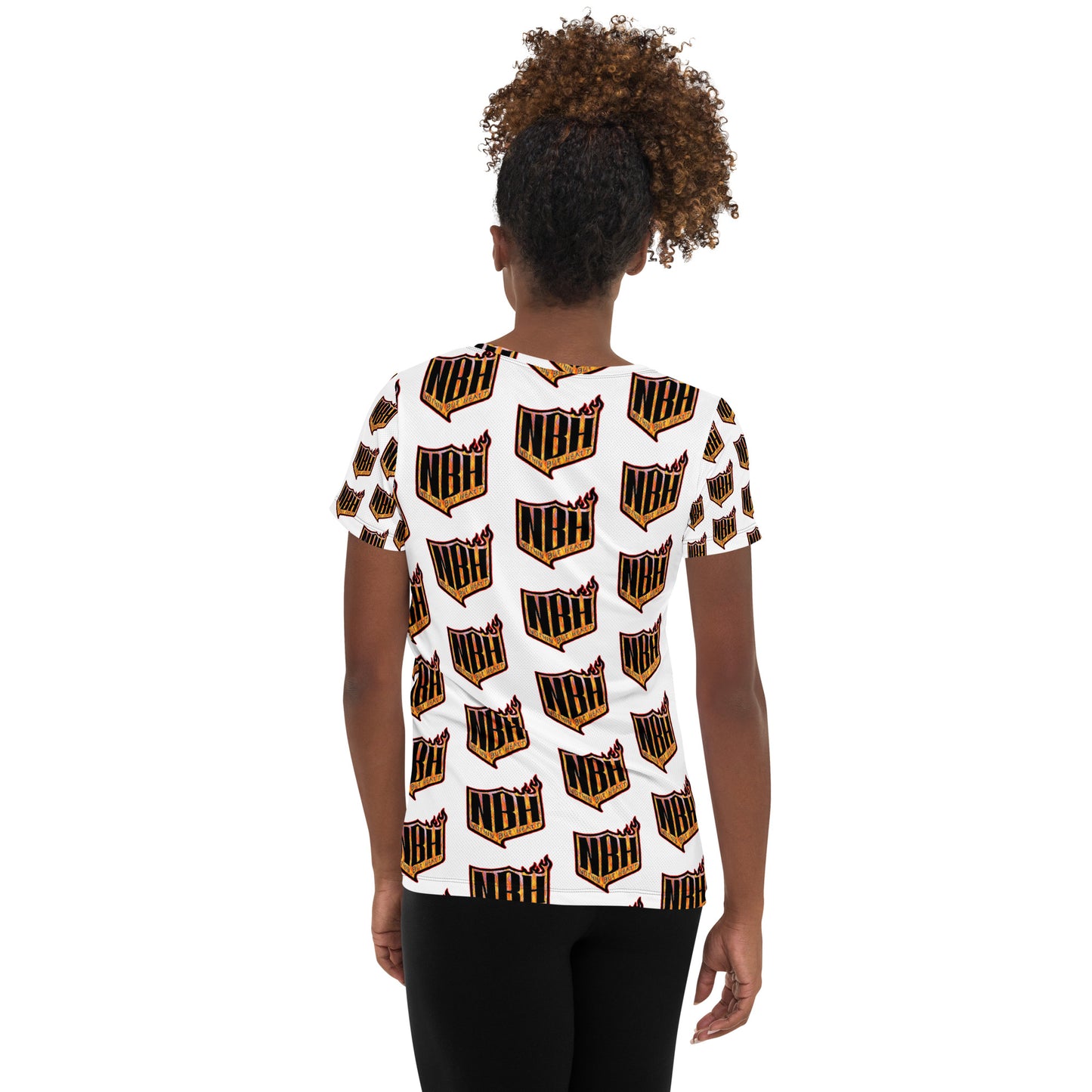 NBH The Heatt All-Over Print Women's Athletic T-shirt