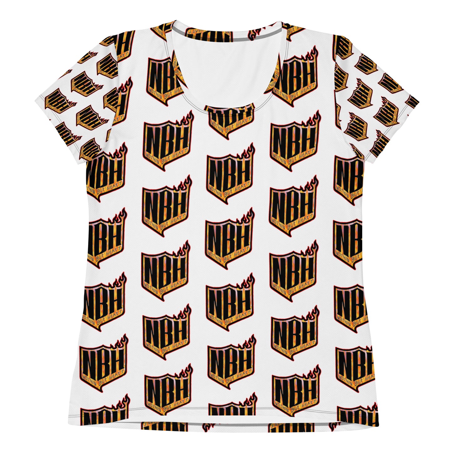 NBH The Heatt All-Over Print Women's Athletic T-shirt