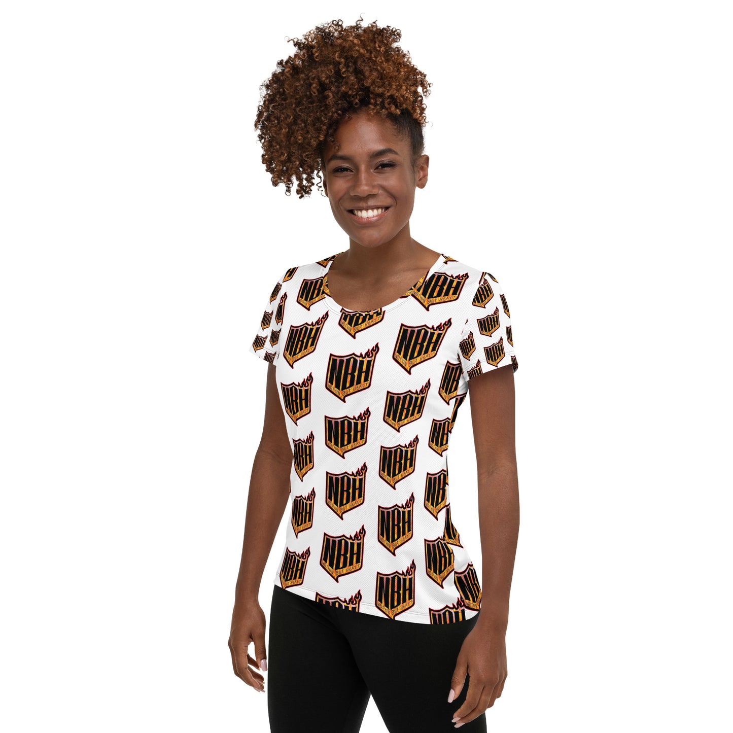 NBH The Heatt All-Over Print Women's Athletic T-shirt